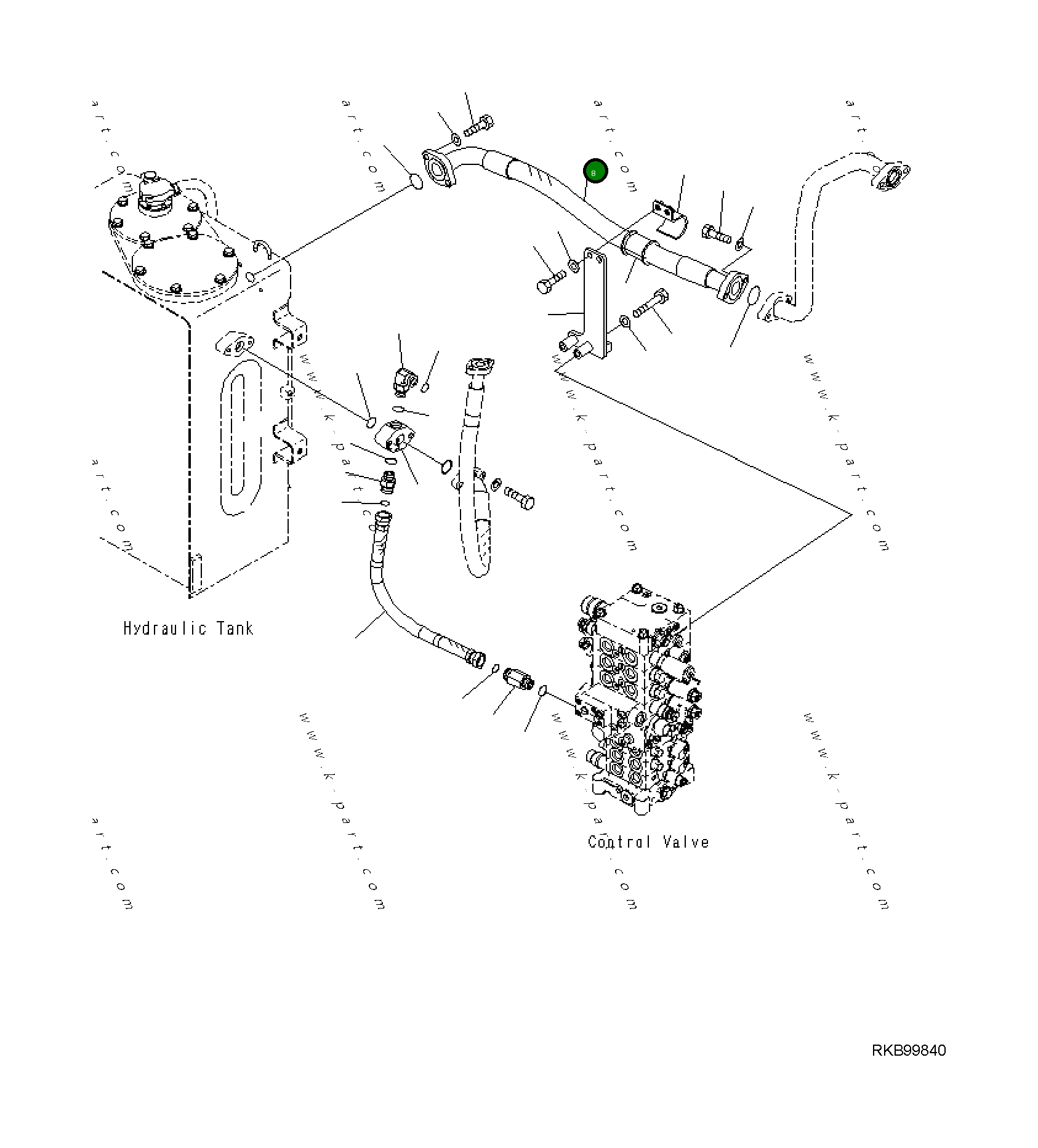 Шланг 21K-62-41312 Komatsu