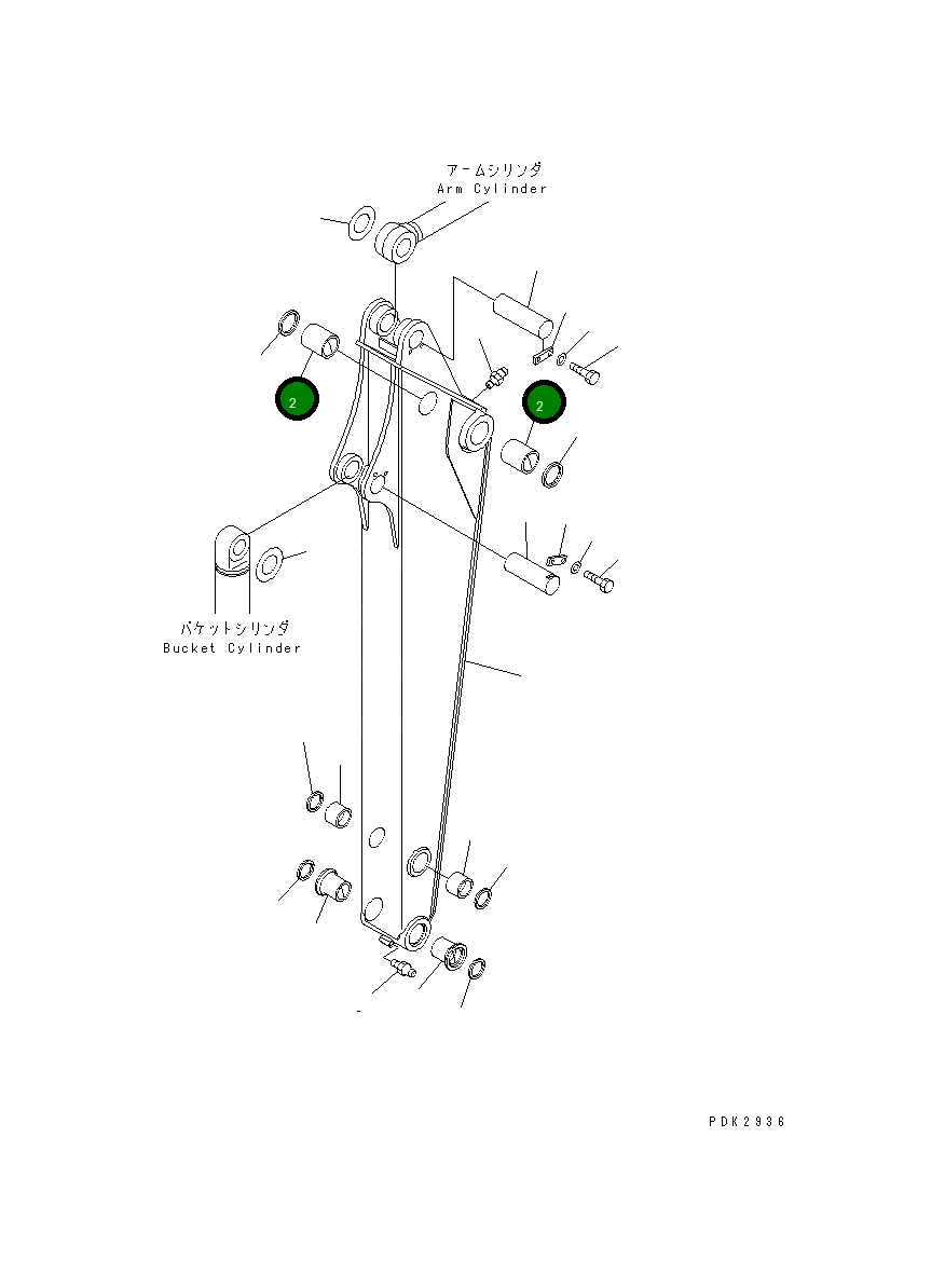 Втулка 21W-70-31240 Komatsu