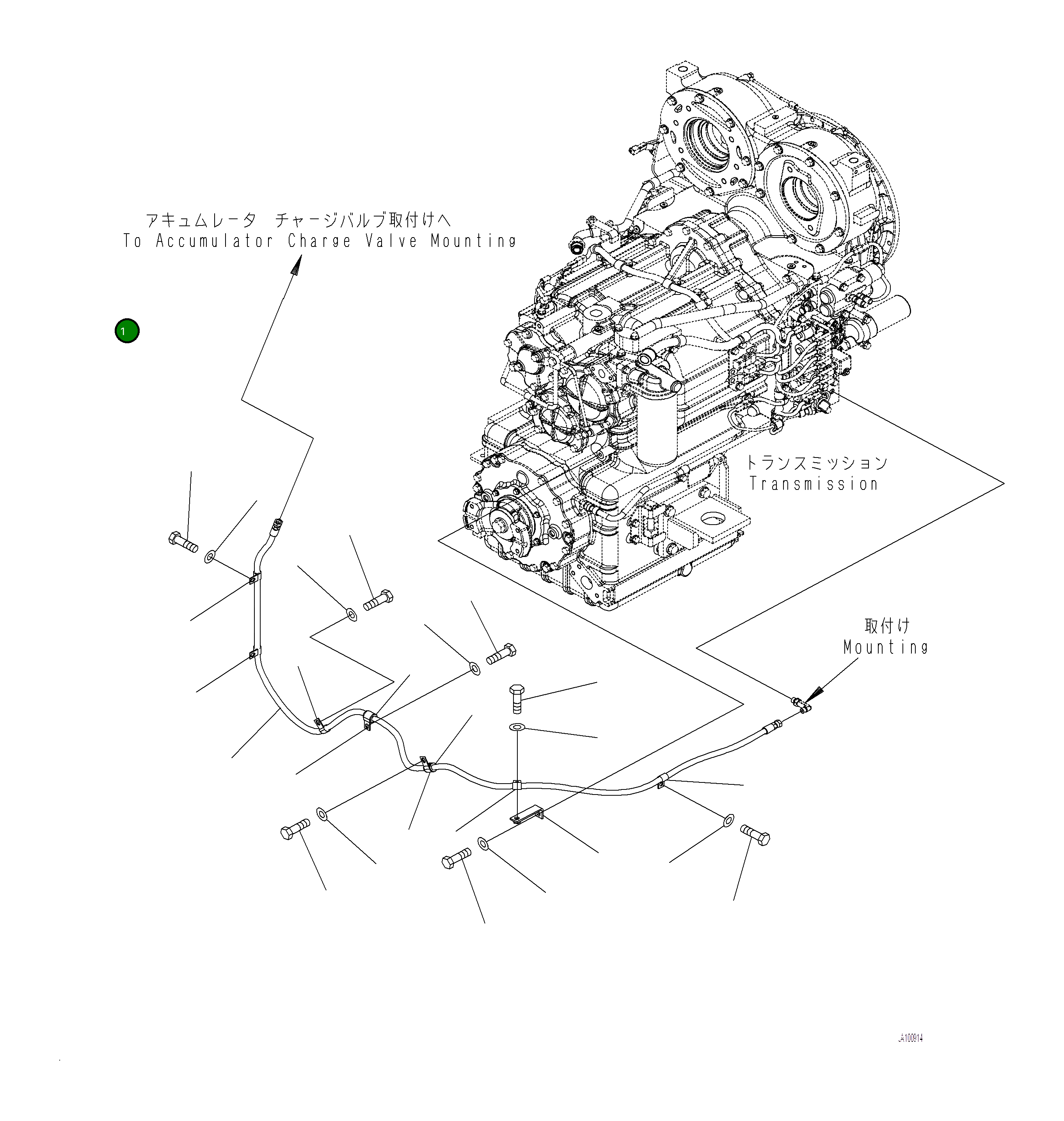 Шланг 421-43-67561 Komatsu