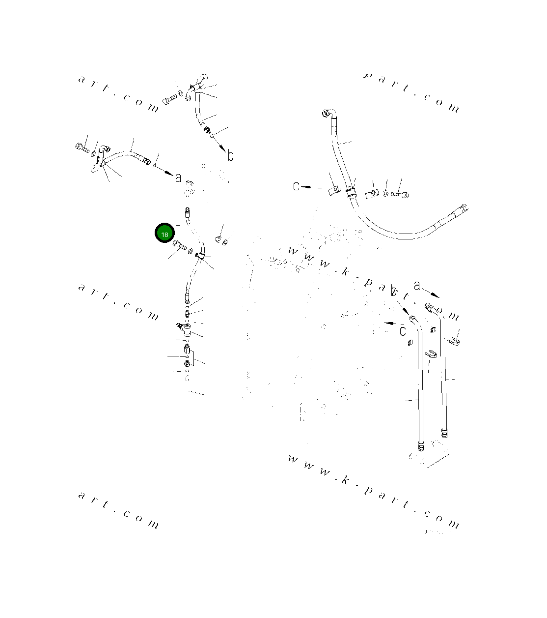 Шланг 425-43-58841 Komatsu