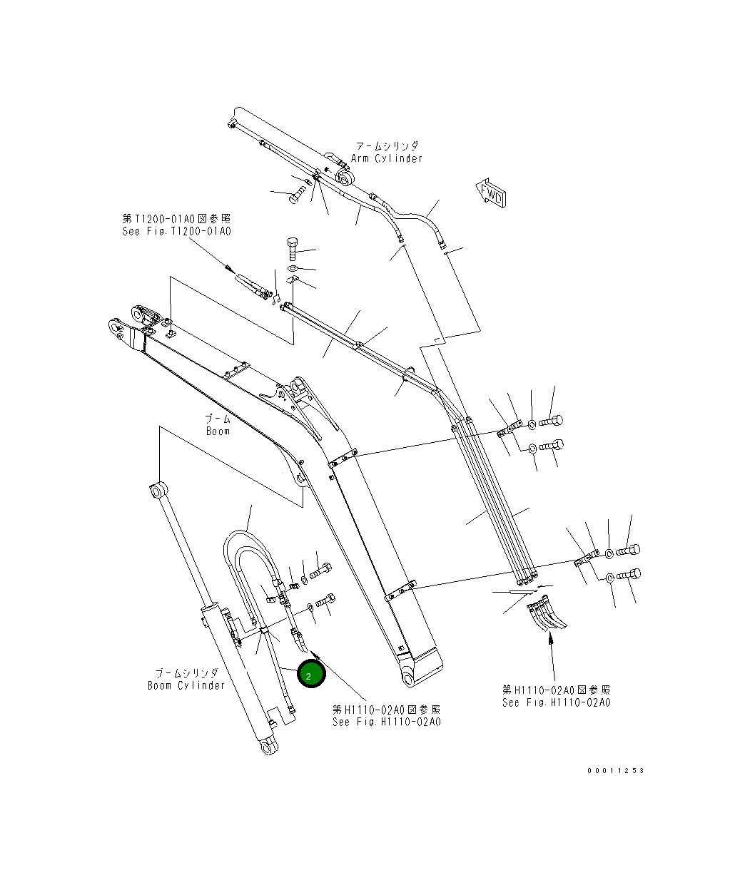 Шланг 22M-62-27360 Komatsu