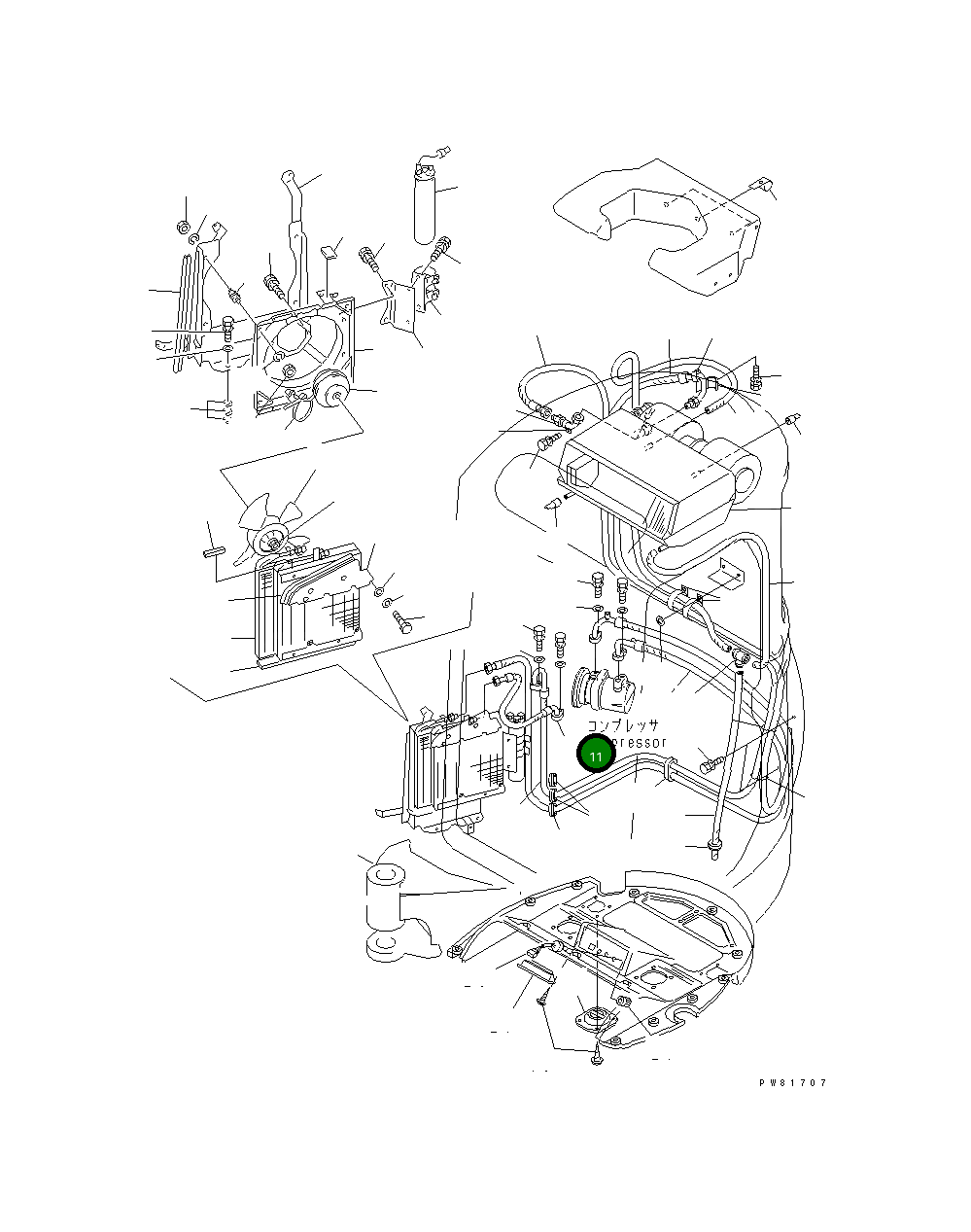 Шланг YM172164-18710 Komatsu