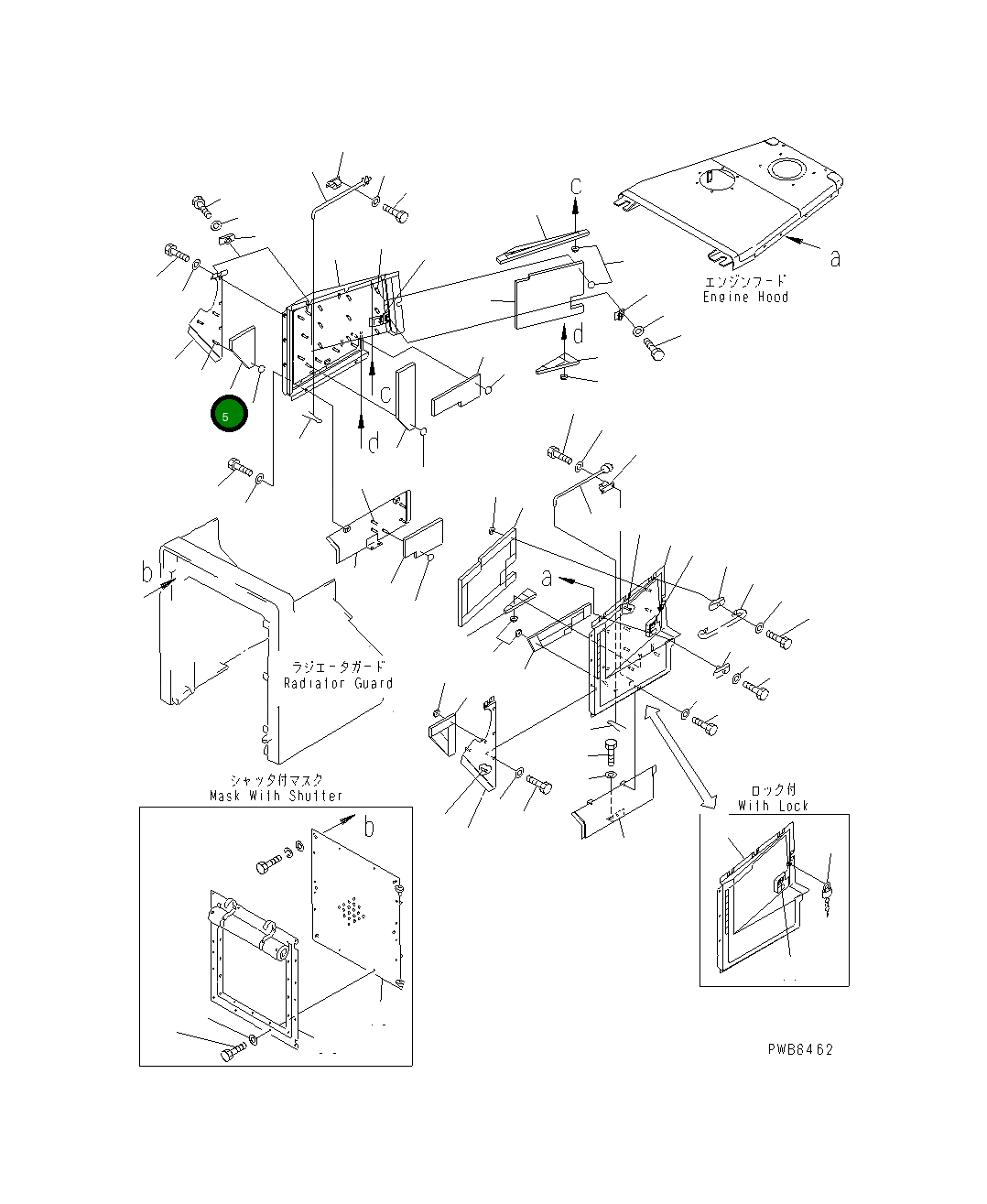 Тканевый элемент 154-862-5440 Komatsu