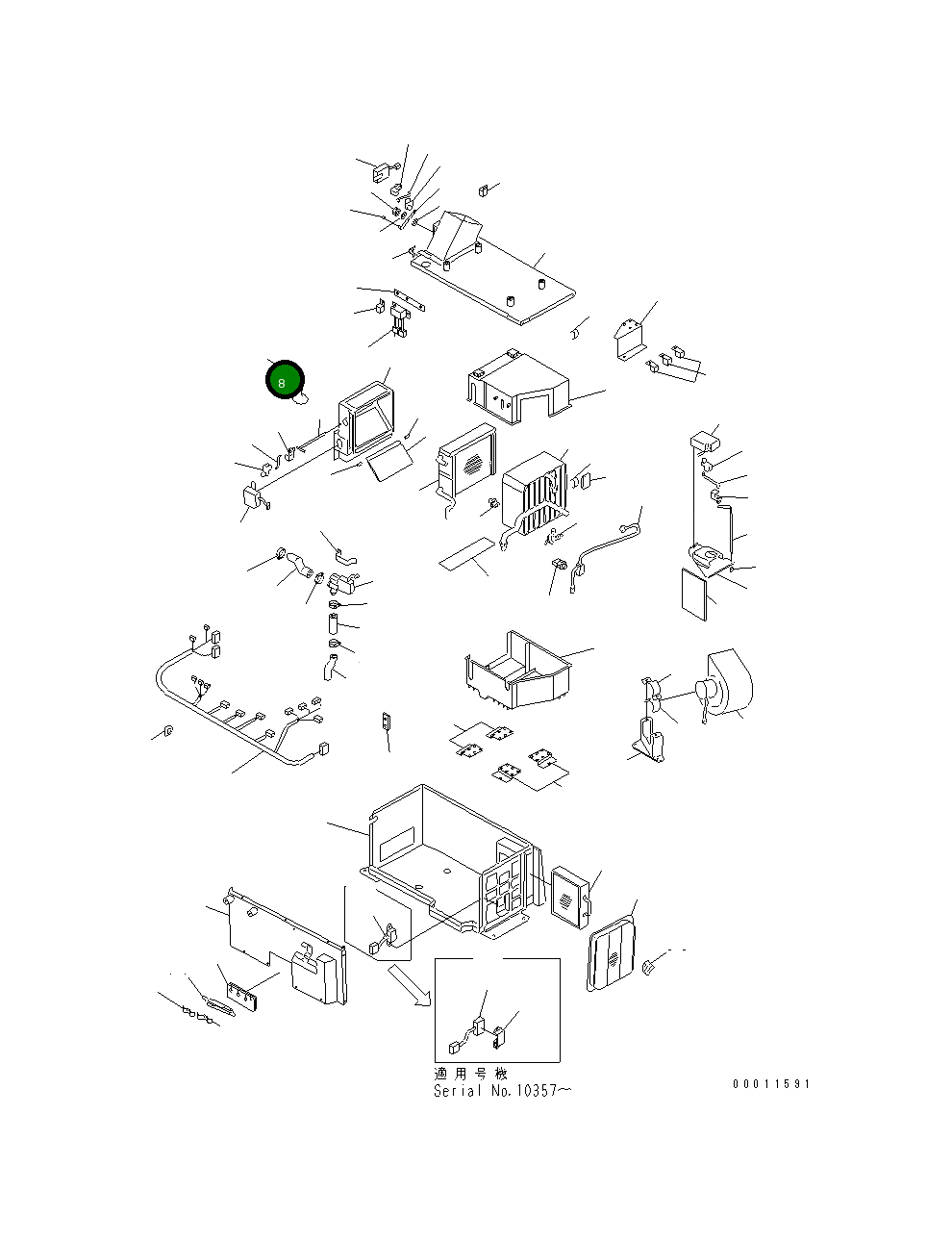 Шланг TW7013-0180 Komatsu