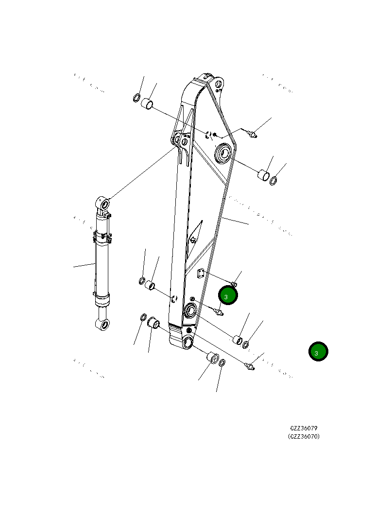 Втулка 207-70-32150 Komatsu