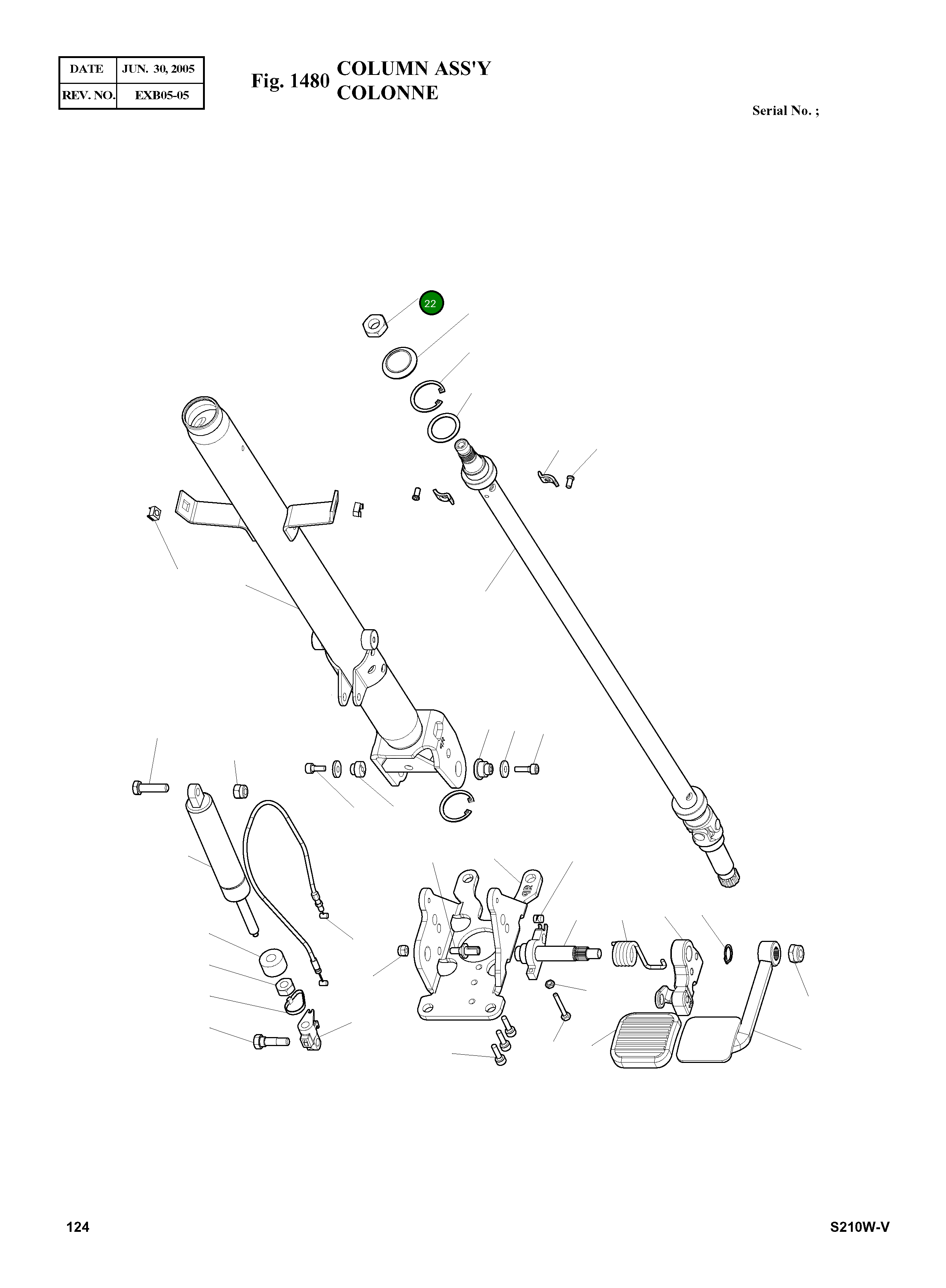 Гайка 011-006-003 Komatsu