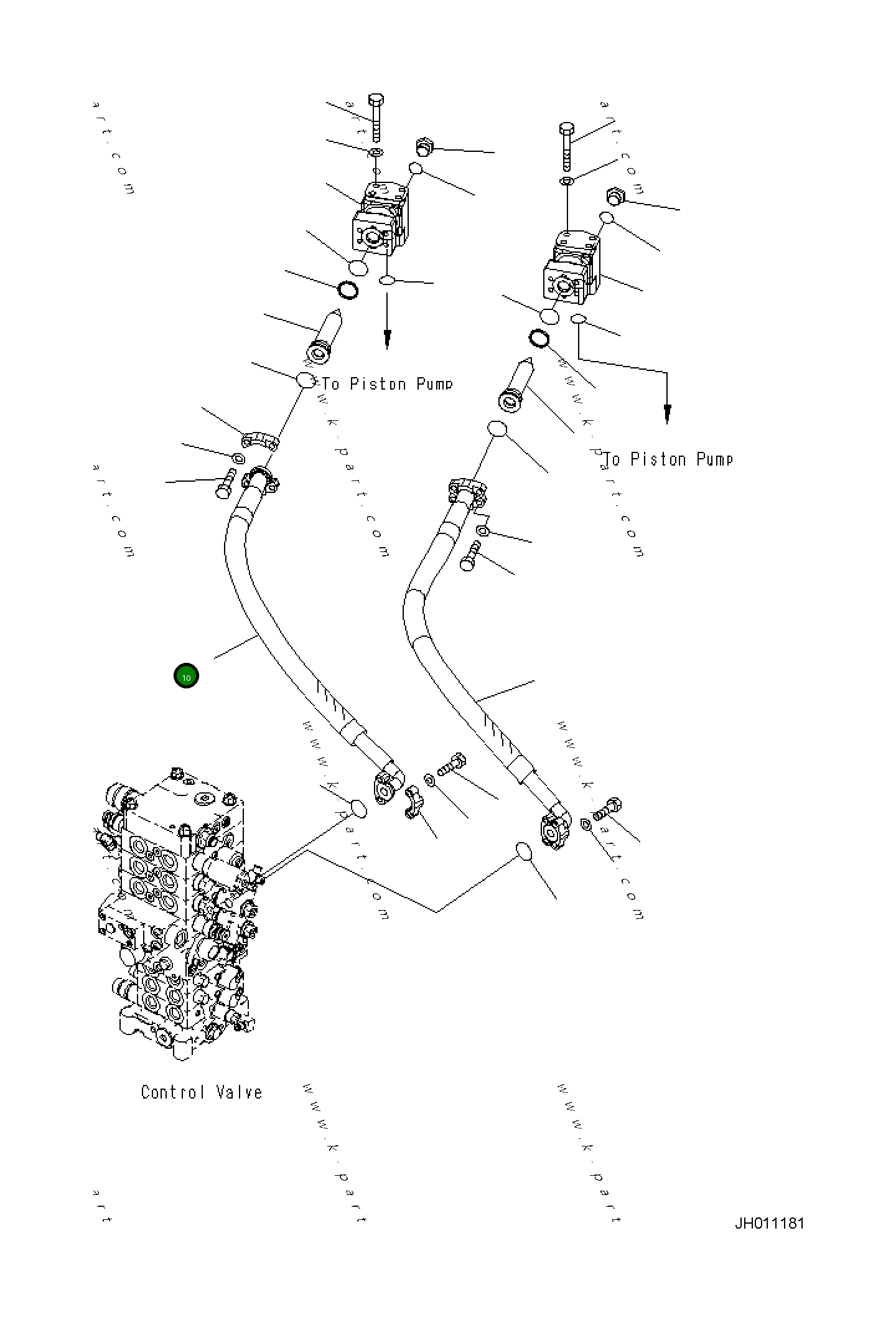 Шланг 21K-62-41930 Komatsu