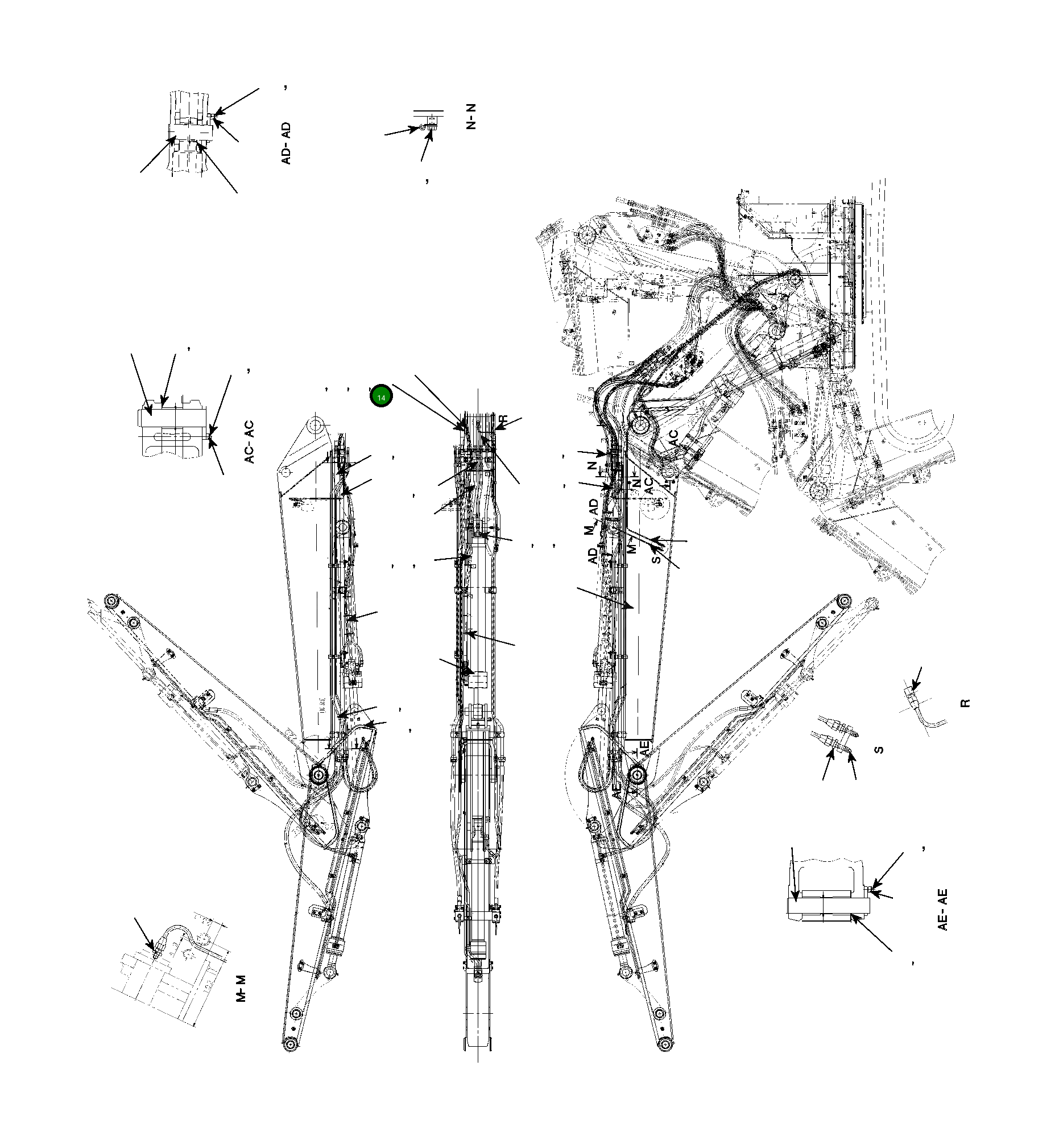 Шланг 22B-62-KA610 Komatsu