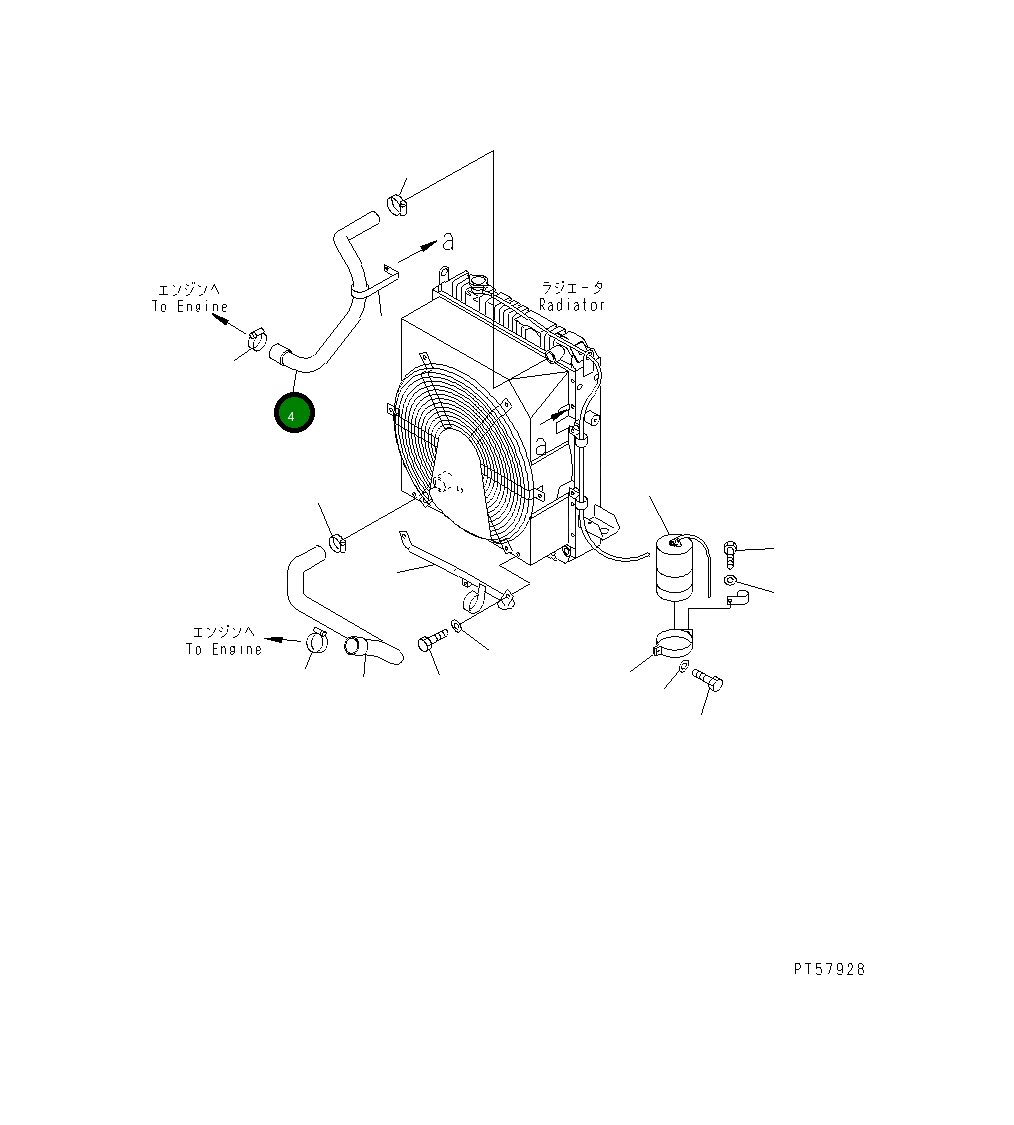 Шланг 23D-03-31210 Komatsu