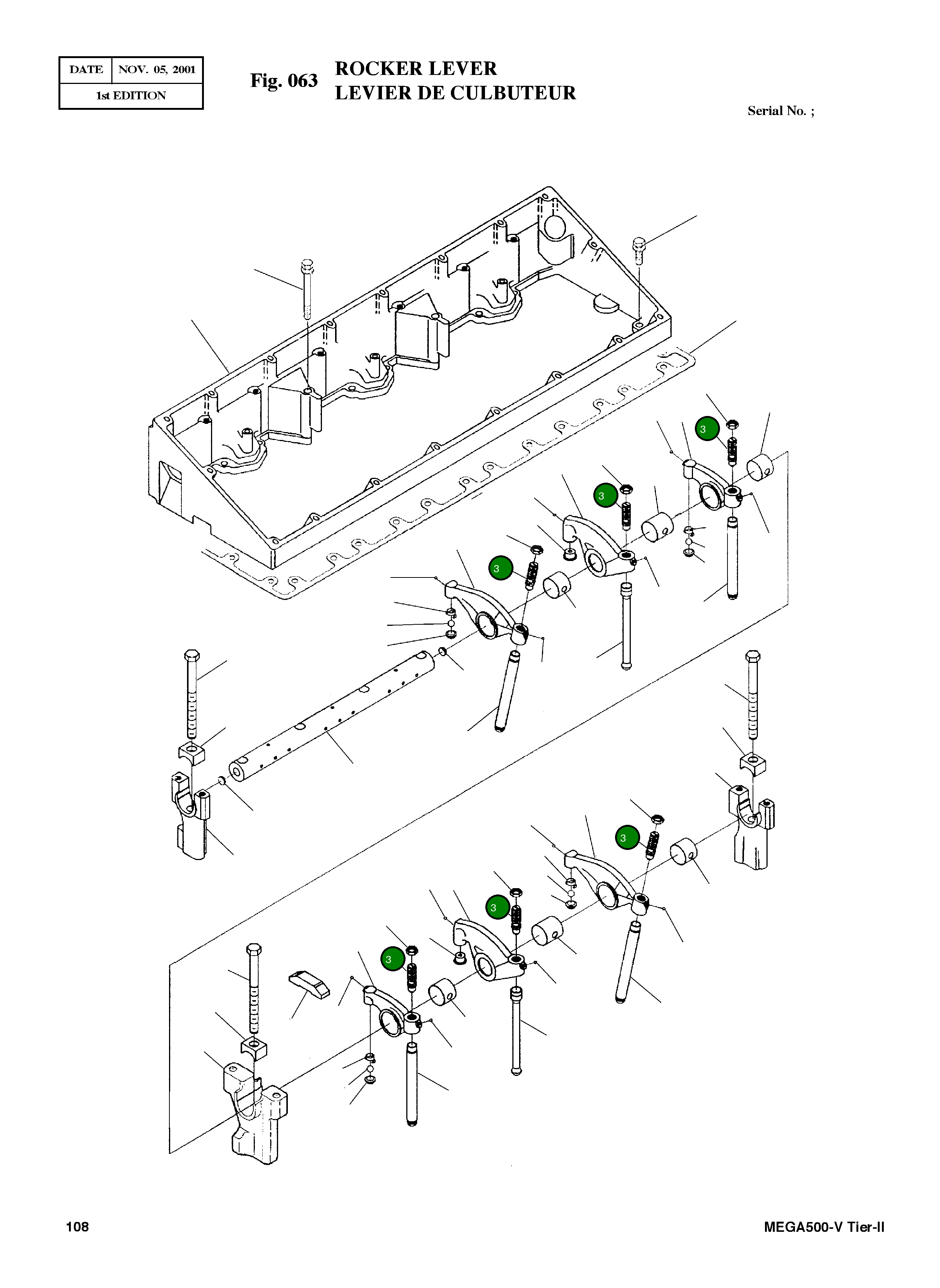 Винт 3066644 Komatsu