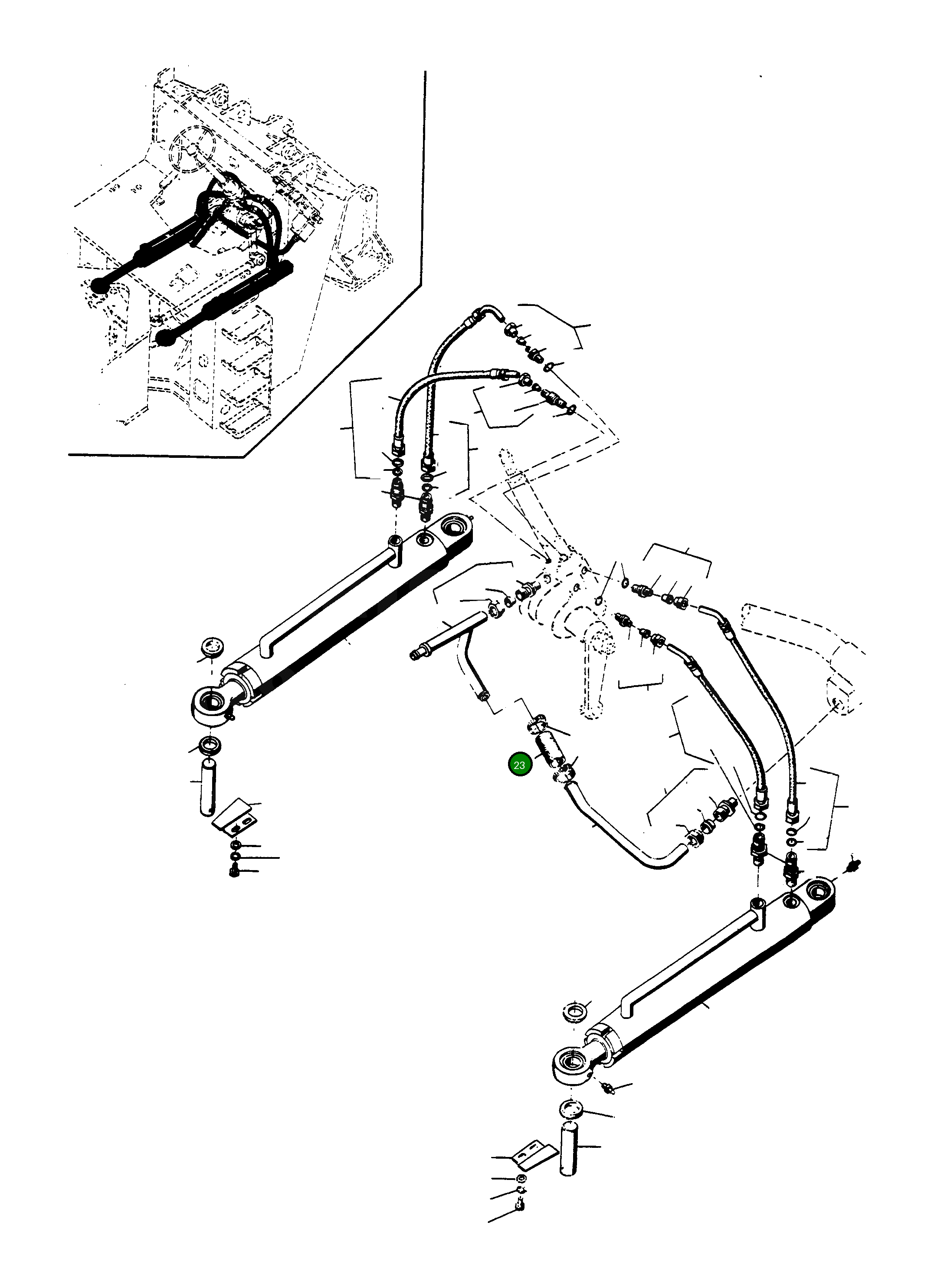 Шланг 2944730M2 Komatsu