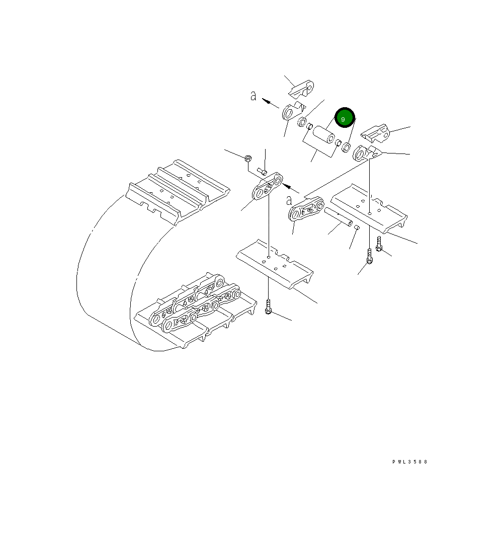 Втулка 11Y-32-12140 Komatsu