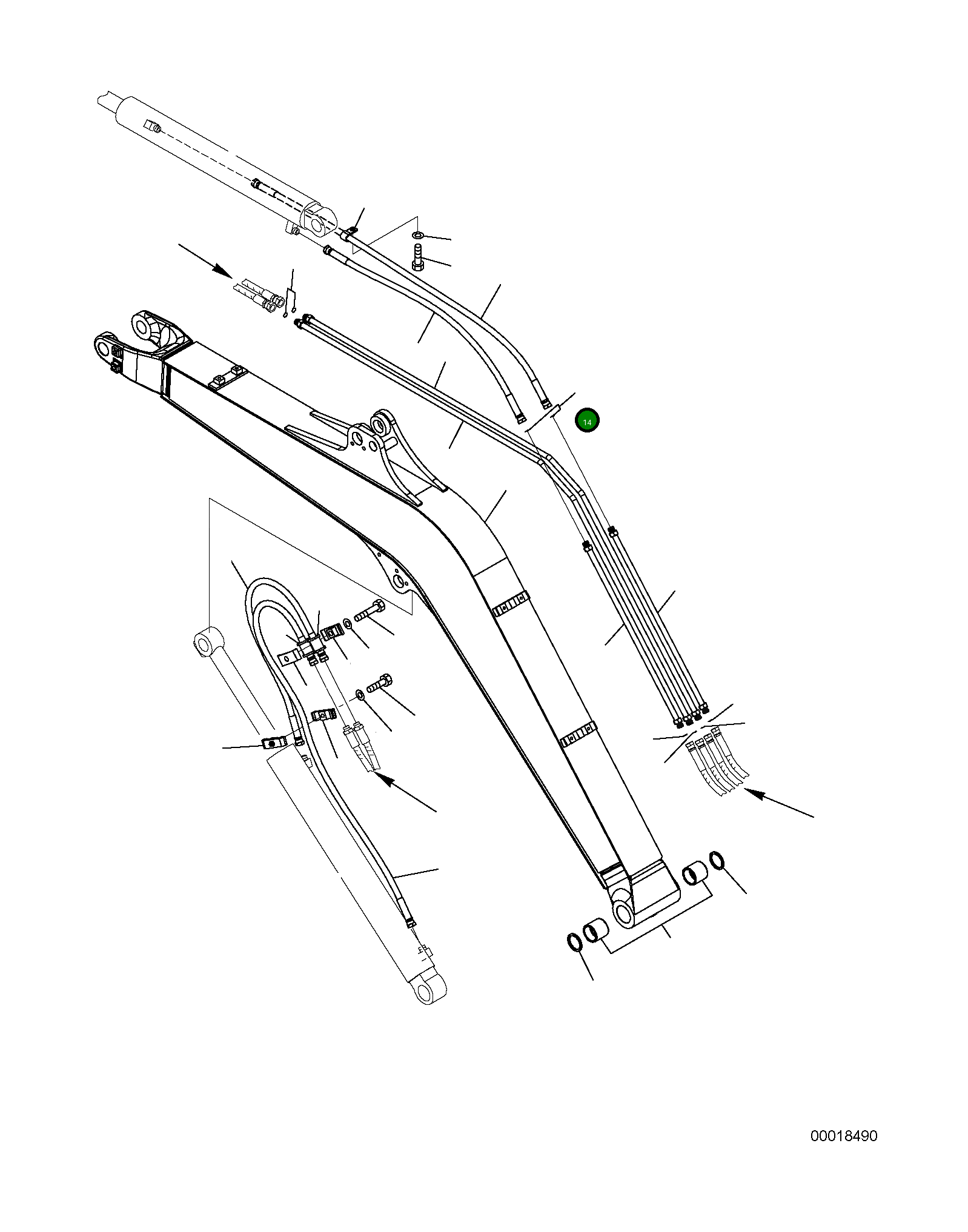 Шланг 22L-62-29440 Komatsu