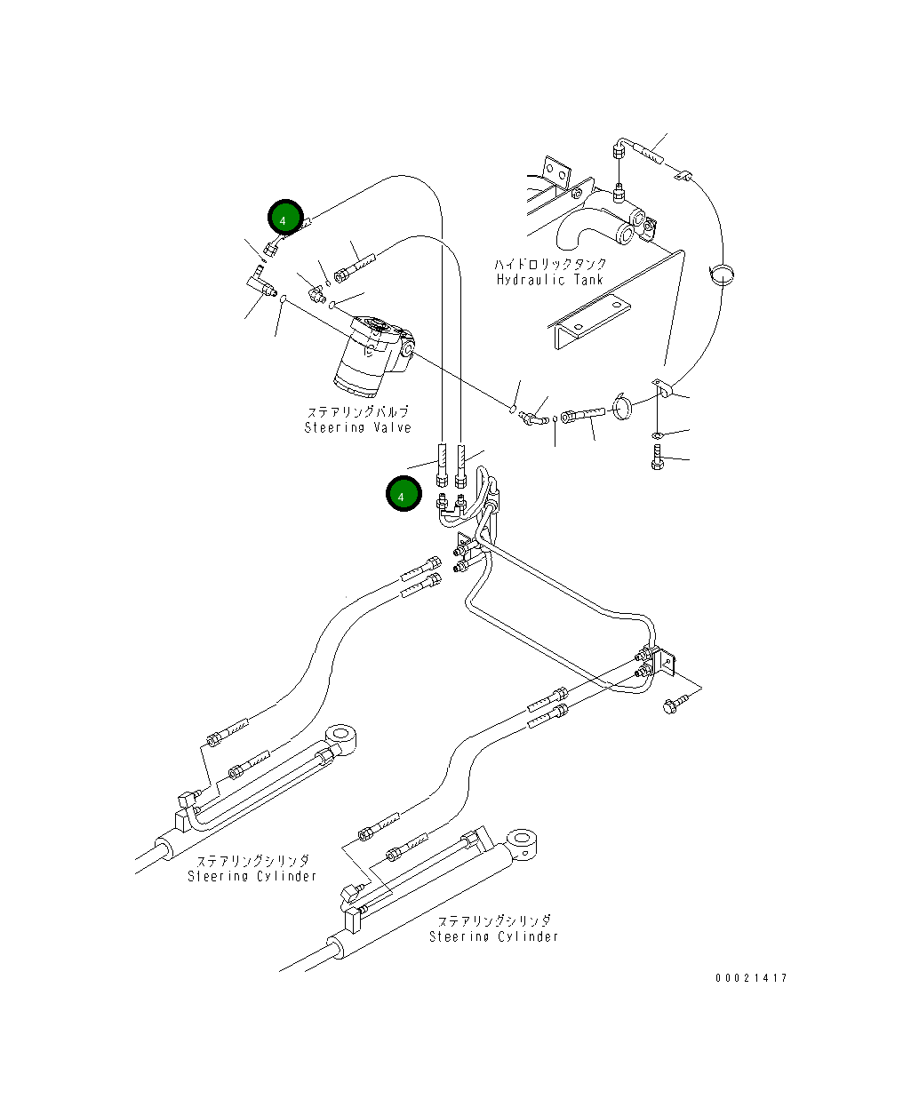 Шланг 415-62-21431 Komatsu