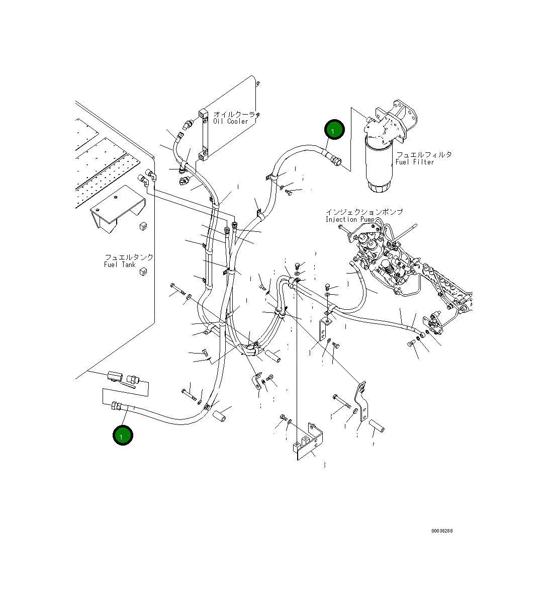 Шланг 21M-04-21190 Komatsu