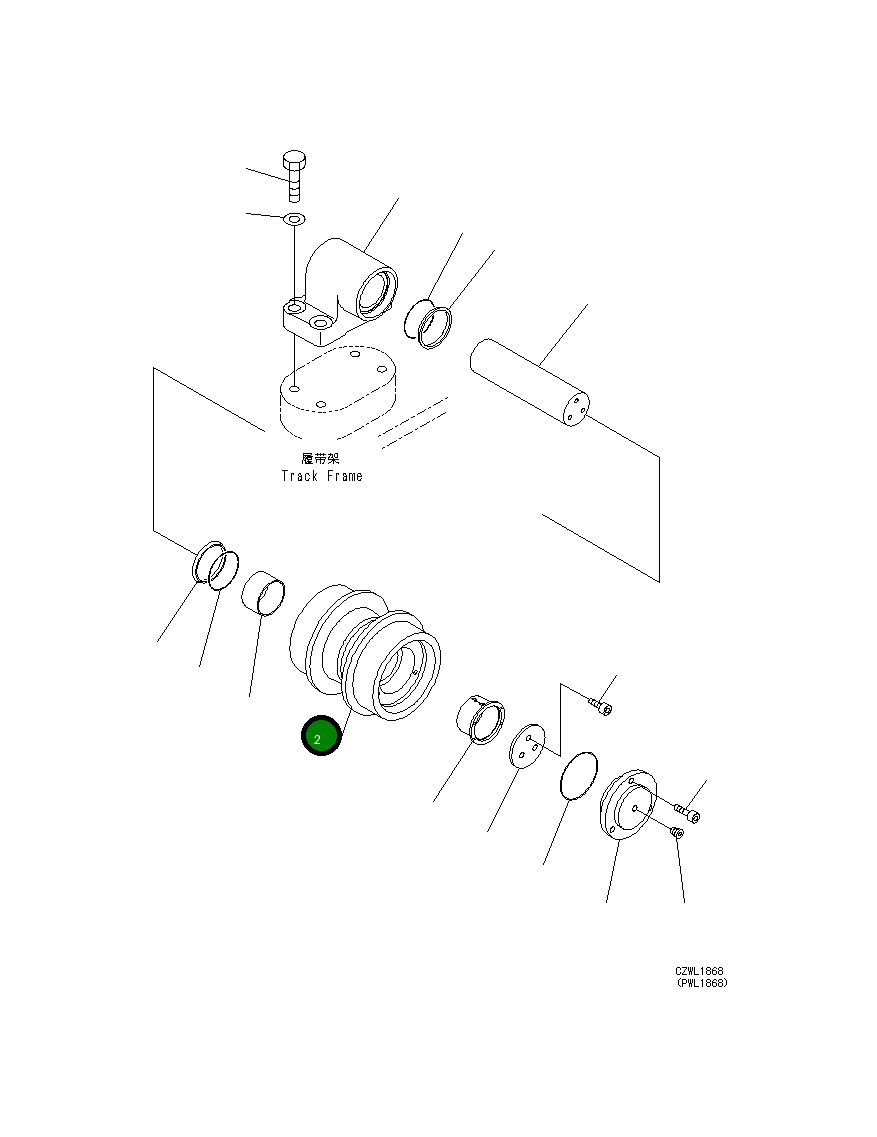 Втулка 21M-30-16110 Komatsu