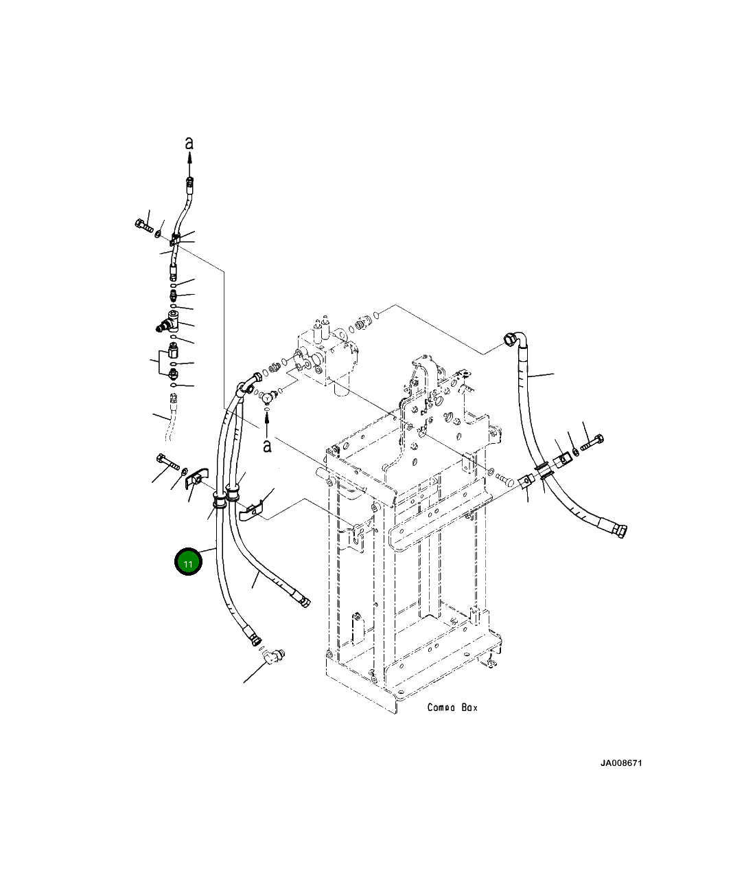 Шланг 425-43-48830 Komatsu