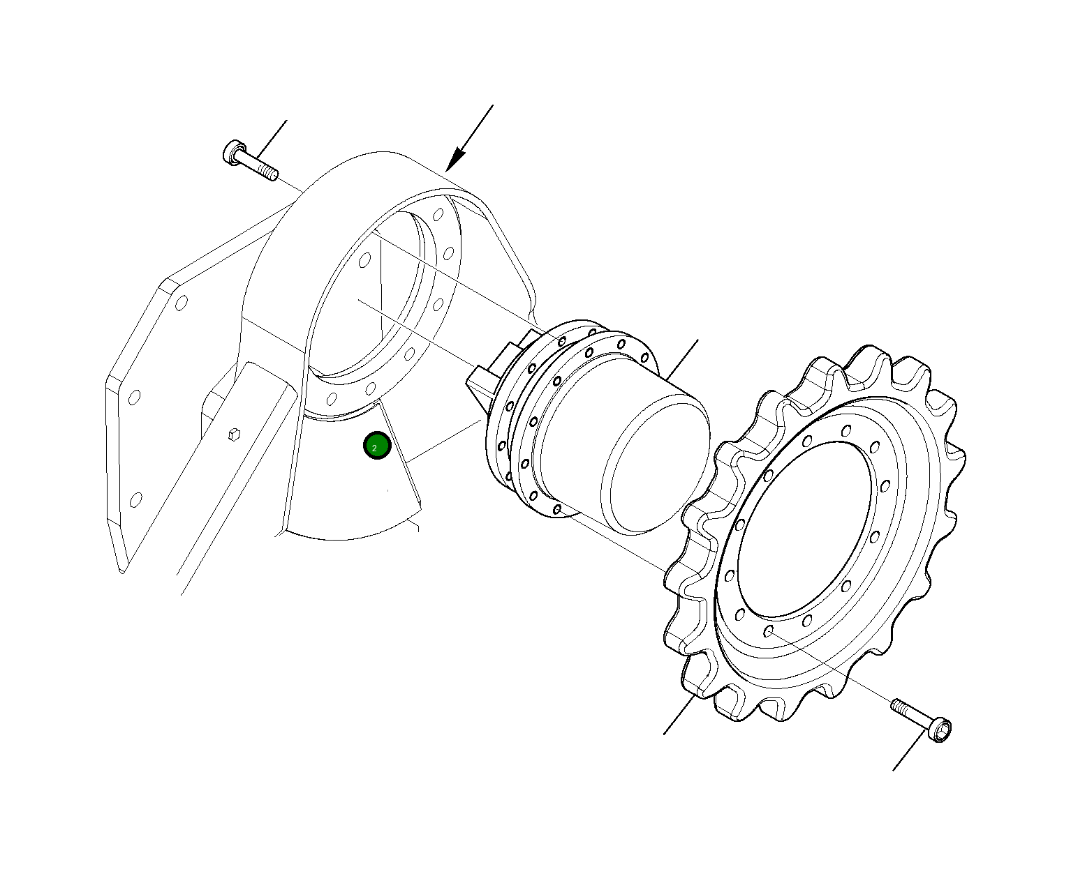 Винт 801105162 Komatsu