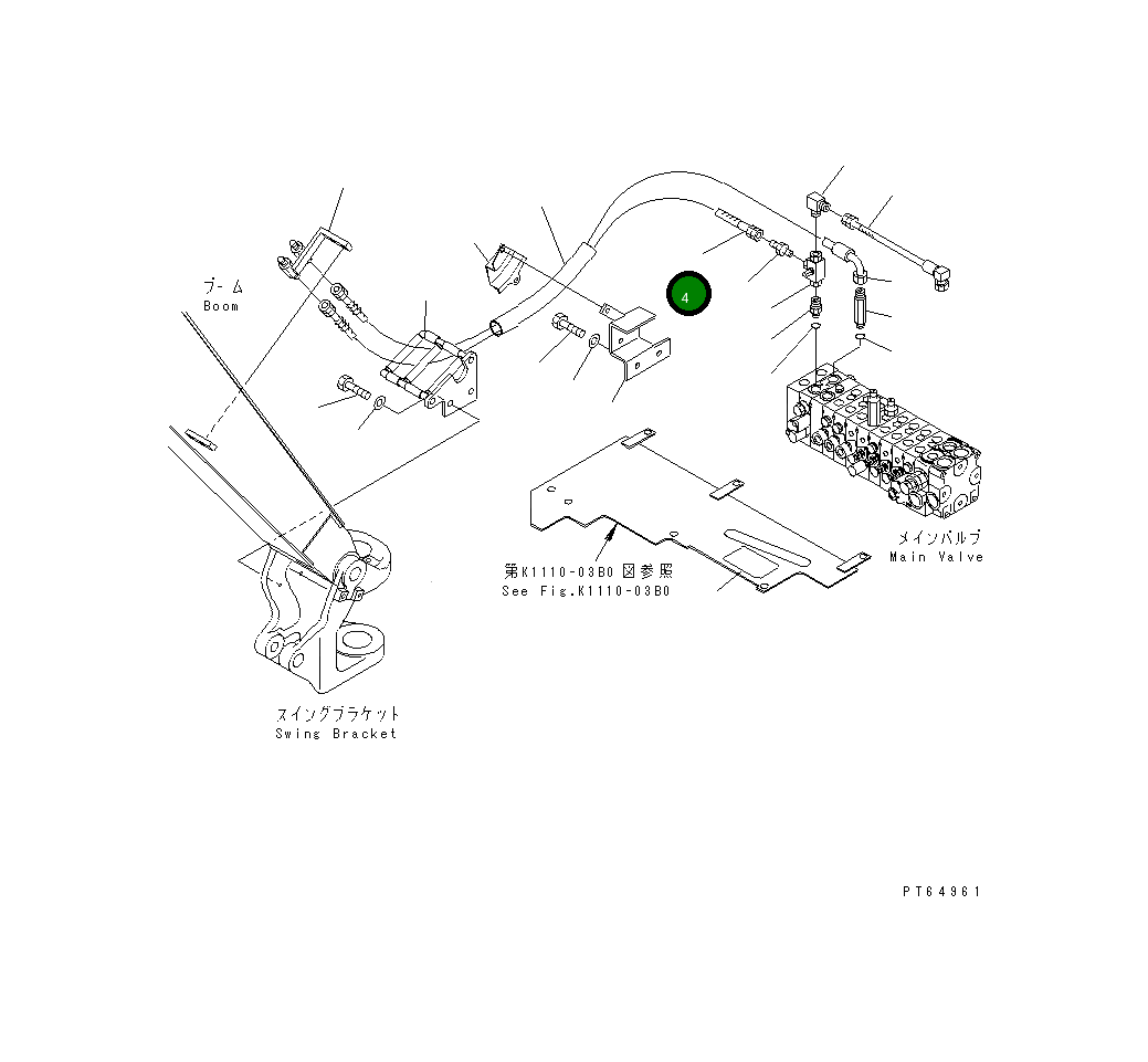Шланг 22K-973-1820 Komatsu
