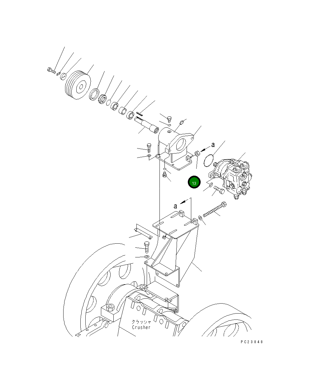 Гайка 01580-31411 Komatsu