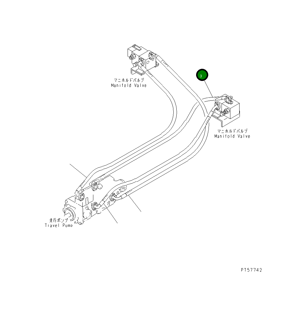 Шланг 26C-60-14190 Komatsu