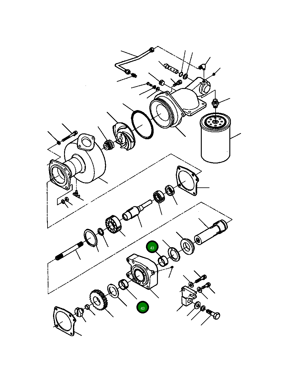 Втулка 1238 681 H1 Komatsu