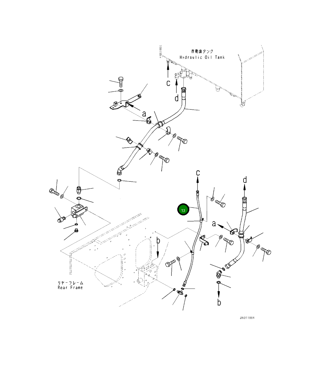 Шланг 419-62-52240 Komatsu