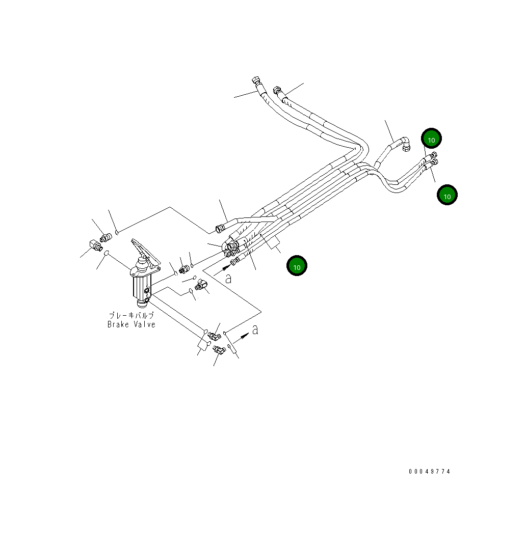 Шланг 56D-43-27840 Komatsu