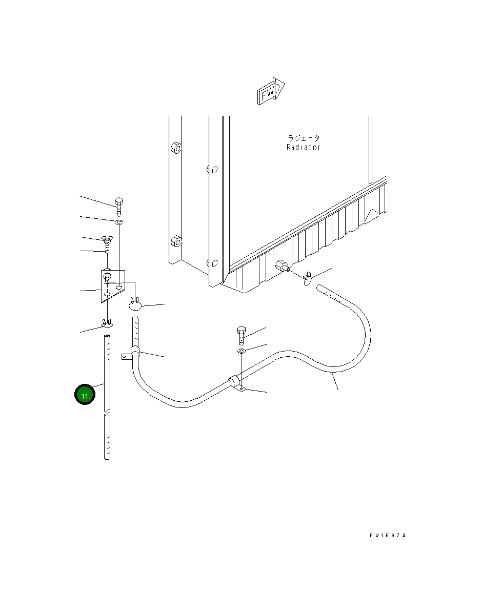 Шланг 8296-03-1150 Komatsu