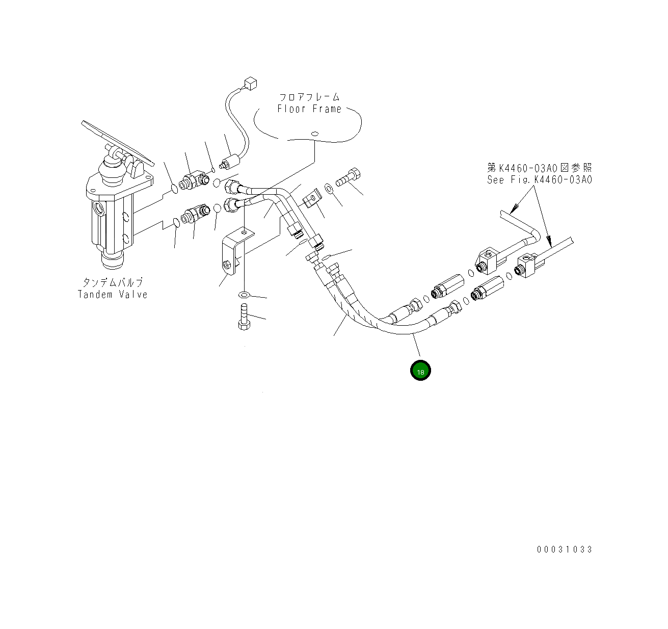 Шланг 423-43-38740 Komatsu