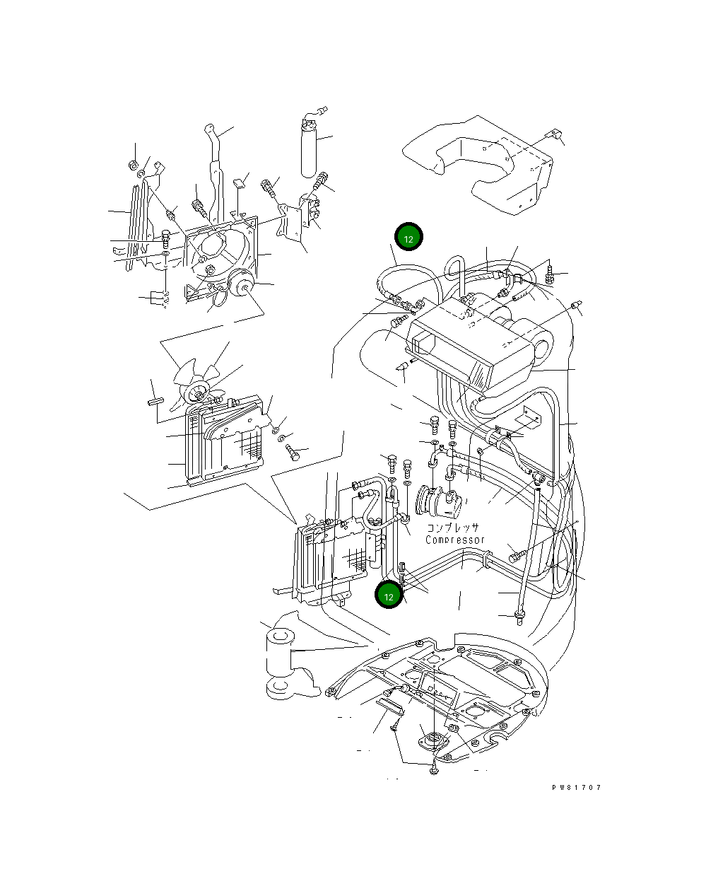 Шланг YM172164-18720 Komatsu