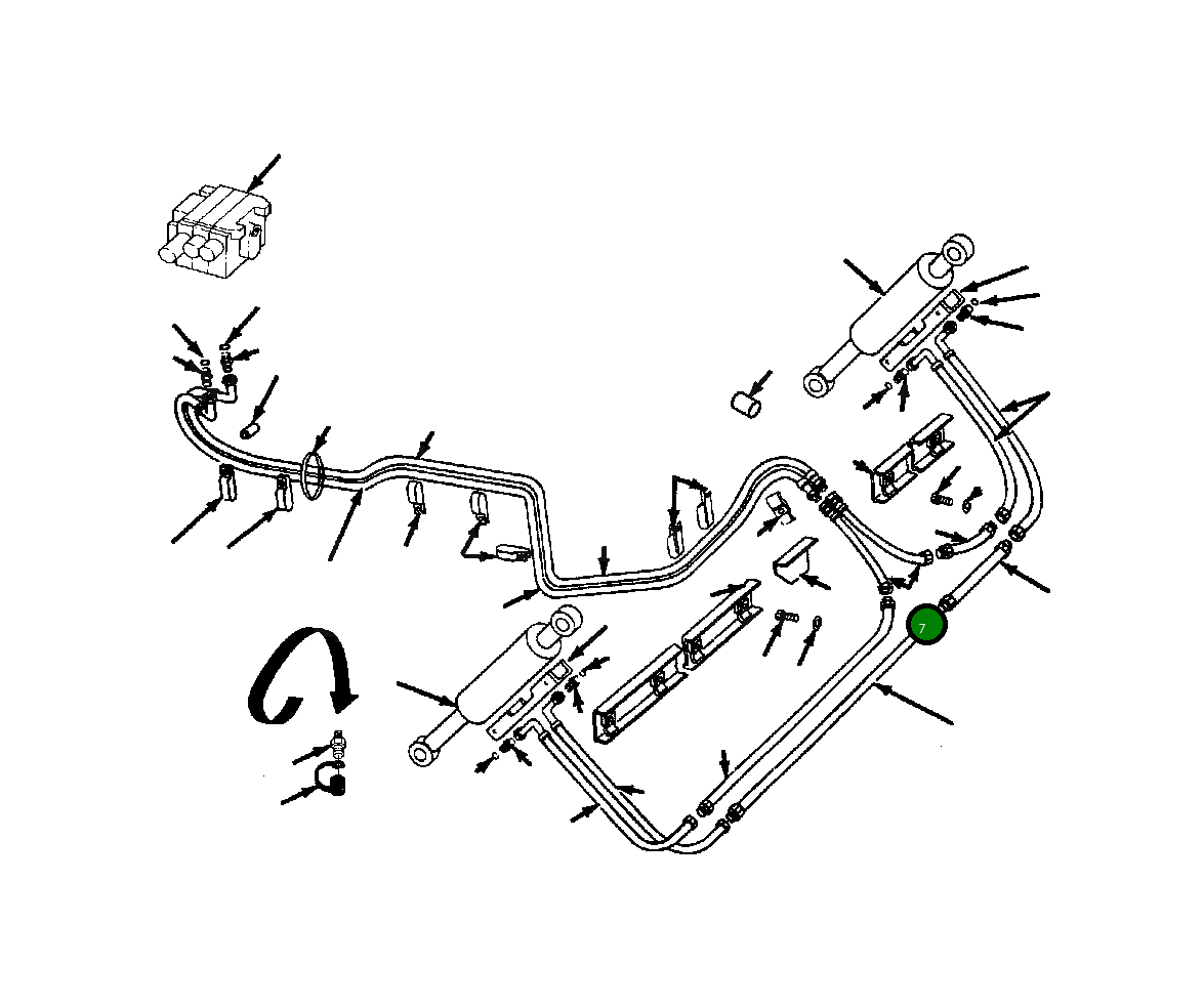 Шланг 646 569 C2 Komatsu