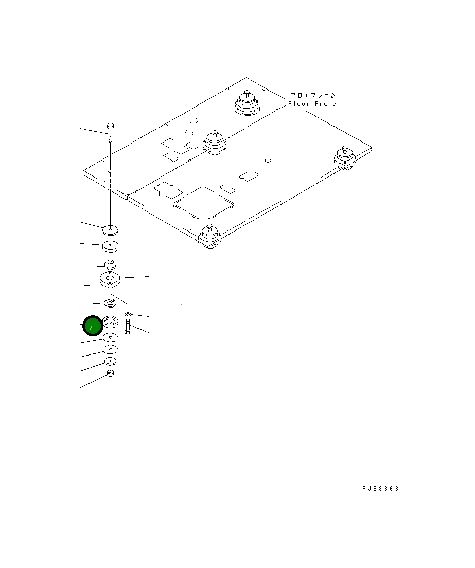 Втулка 21T-54-71620 Komatsu