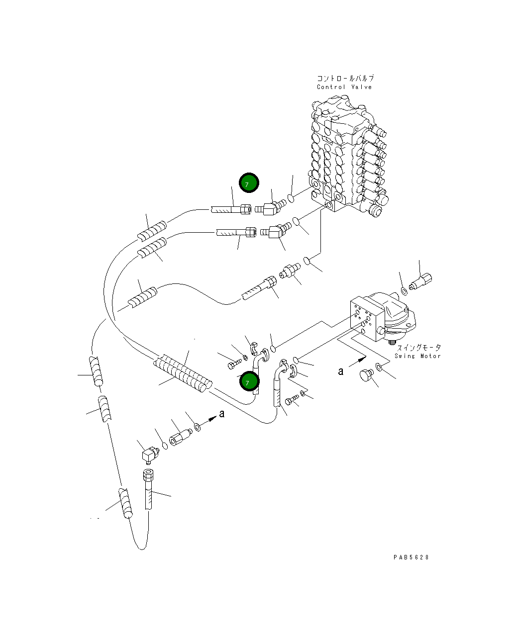 Шланг 21P-62-K2830 Komatsu
