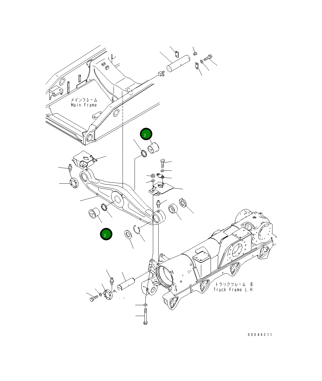 Втулка 195-50-41132 Komatsu