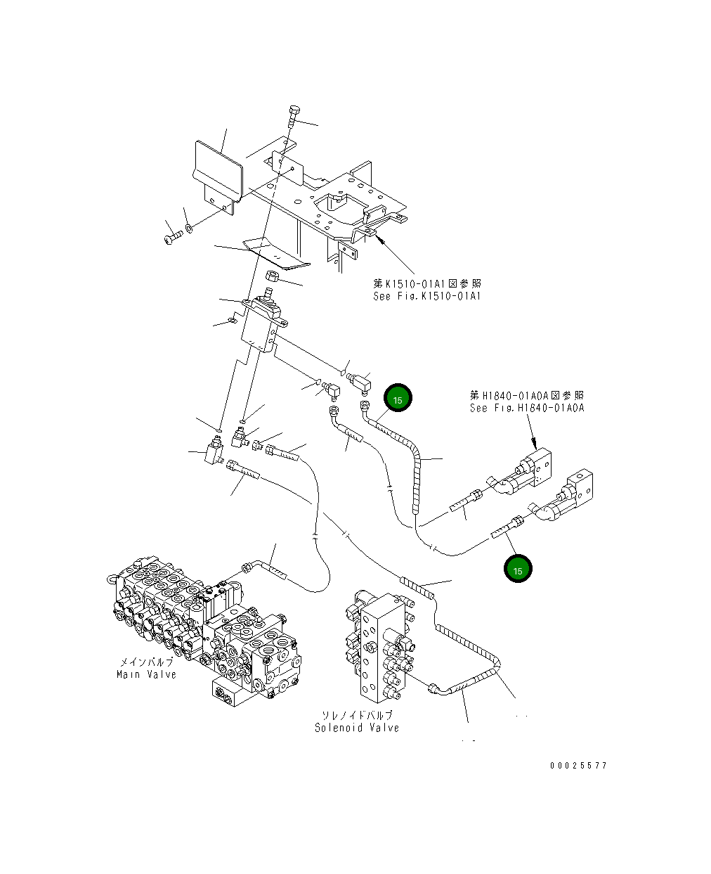 Шланг 21X-62-31841 Komatsu