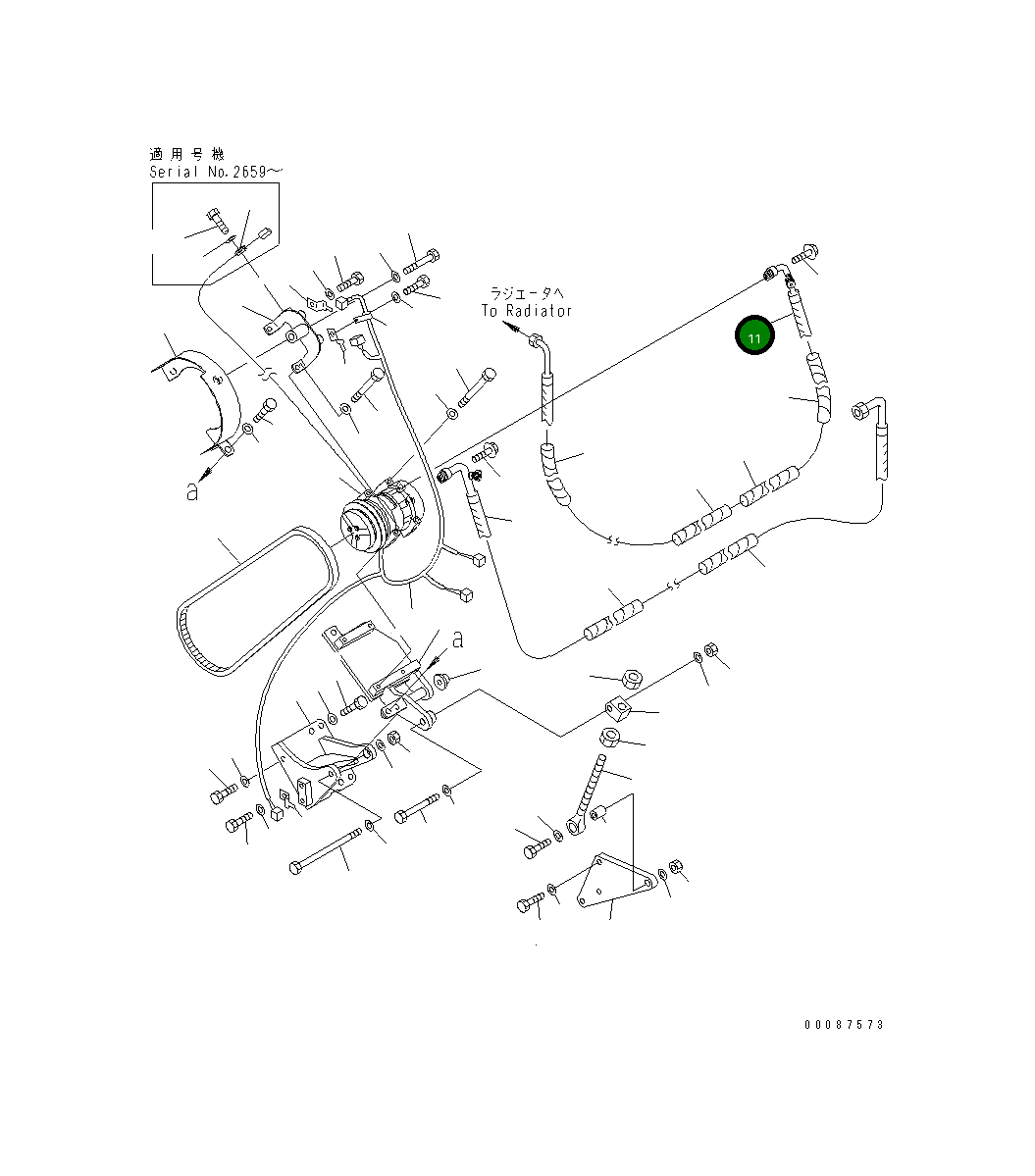 Шланг 56D-07-22924 Komatsu