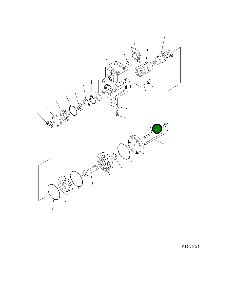Винт 23D-40-31510 Komatsu