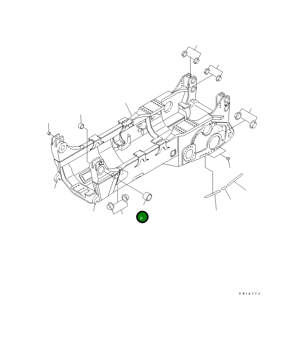 Втулка 19M-61-11240 Komatsu