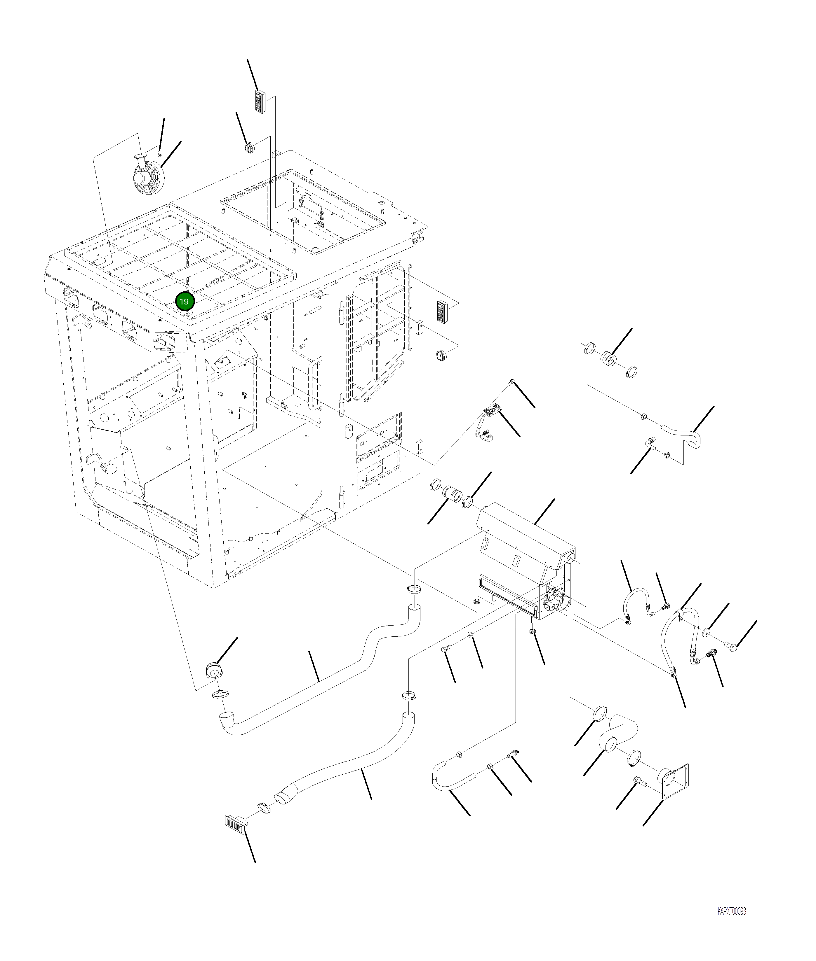 Шланг 4A1-53-23271 Komatsu