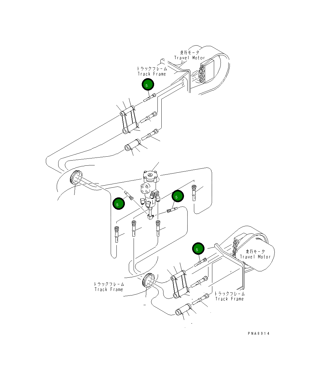 Шланг 21W-62-22960 Komatsu