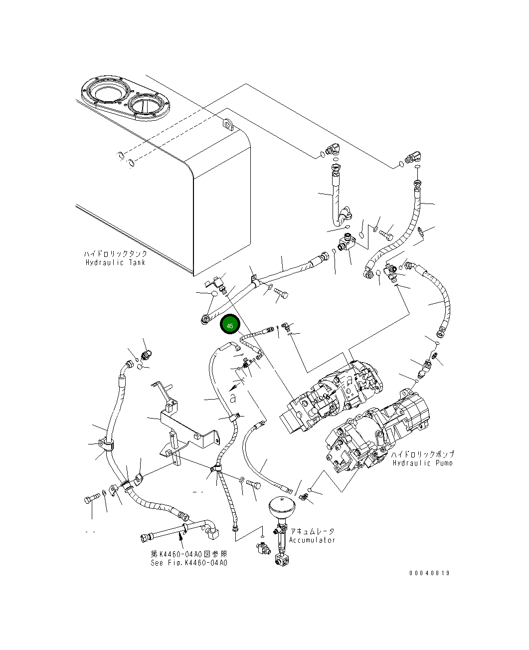 Шланг 423-62-42240 Komatsu