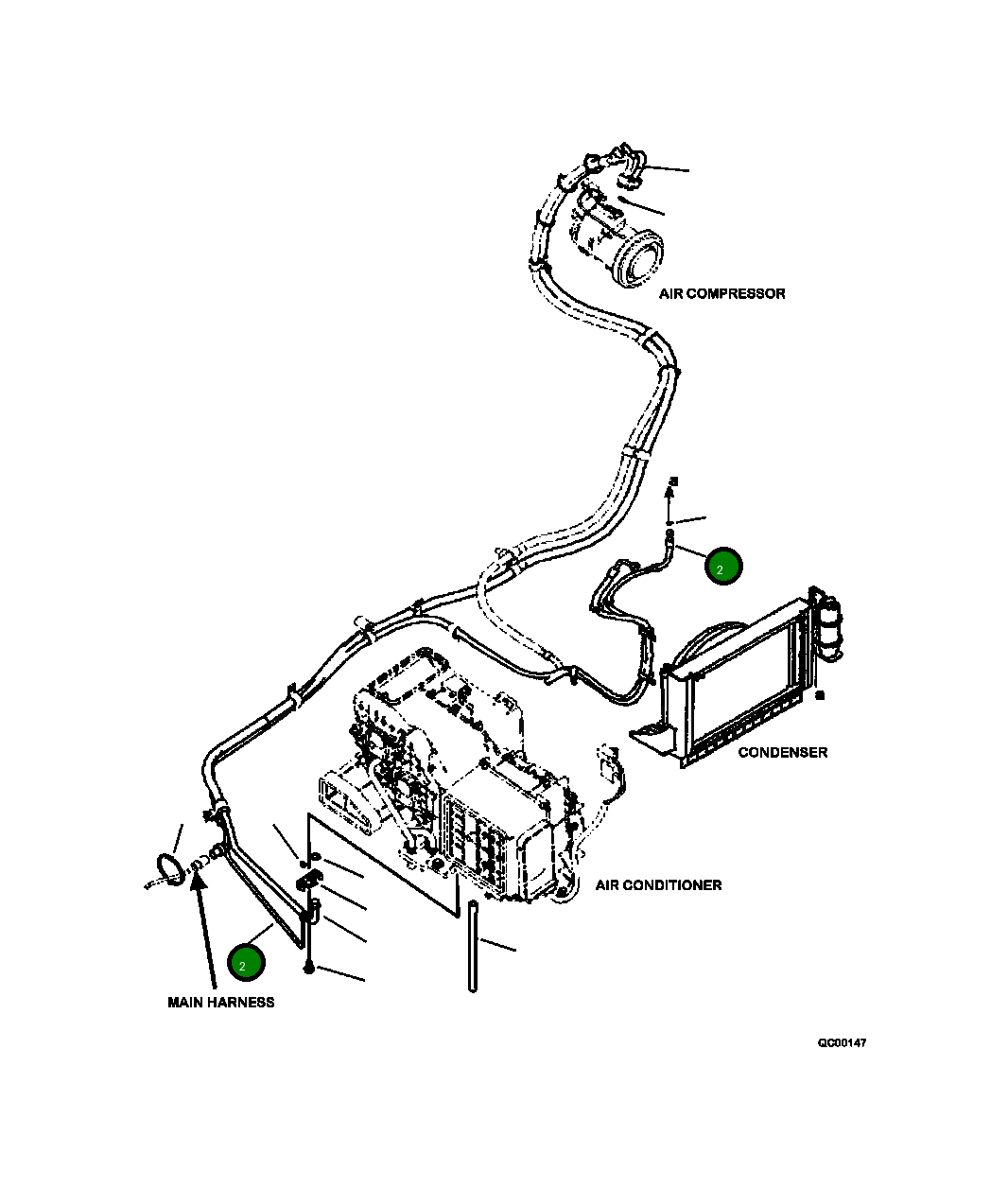 Шланг, A/C 20Y-810-1351 Komatsu