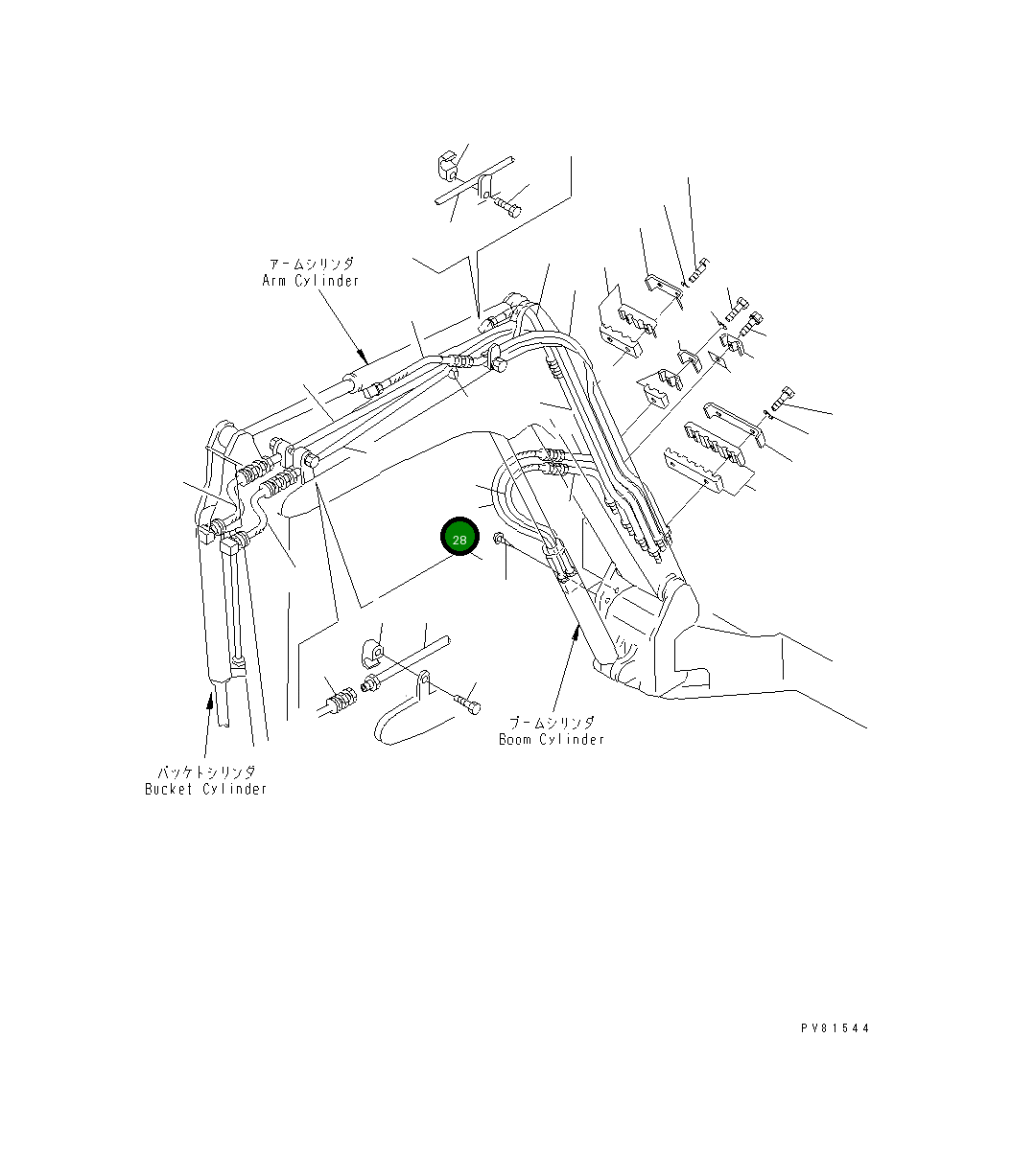 Шланг YM23202-040901 Komatsu