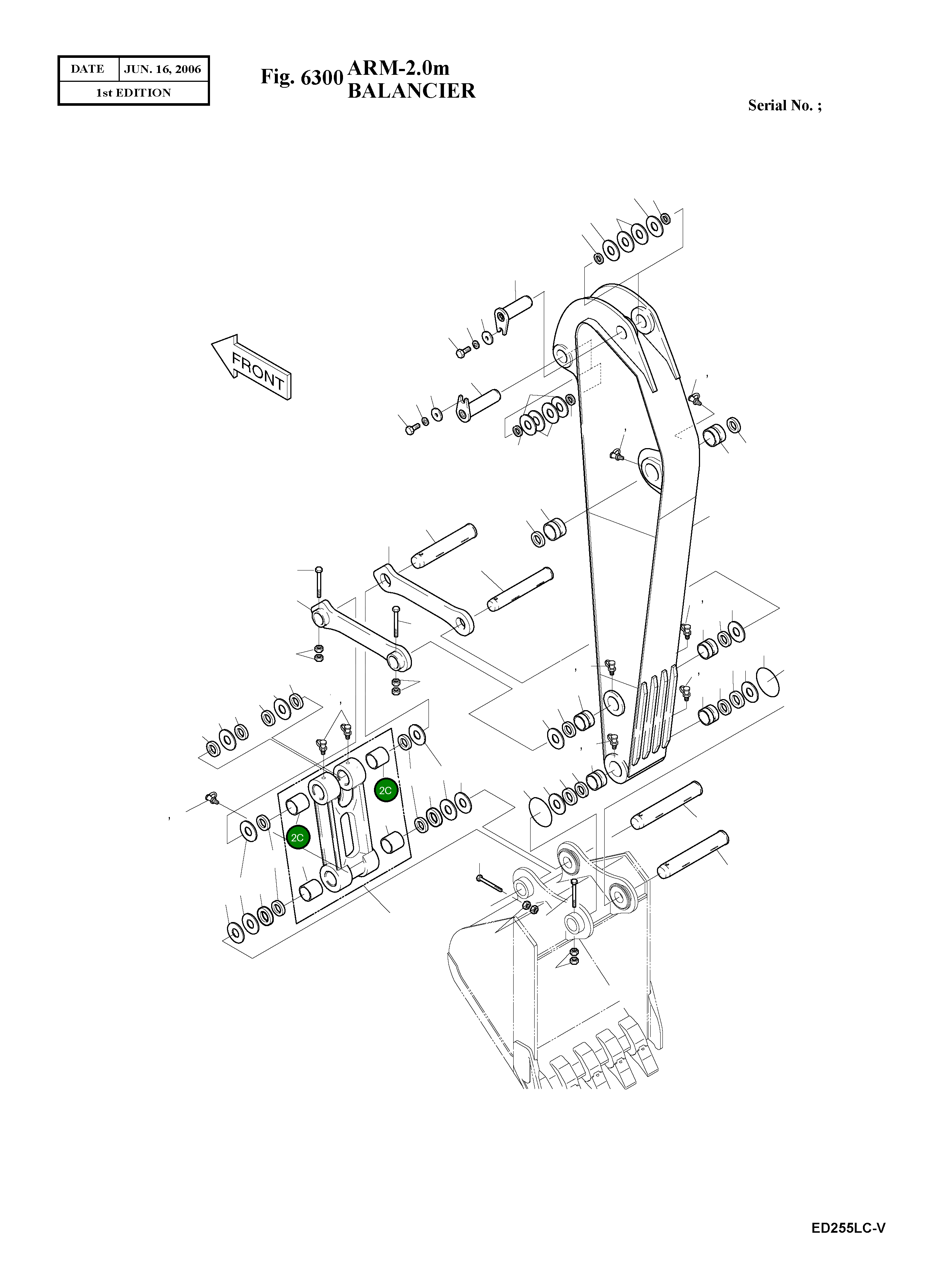 Втулка 2110-1360A Komatsu