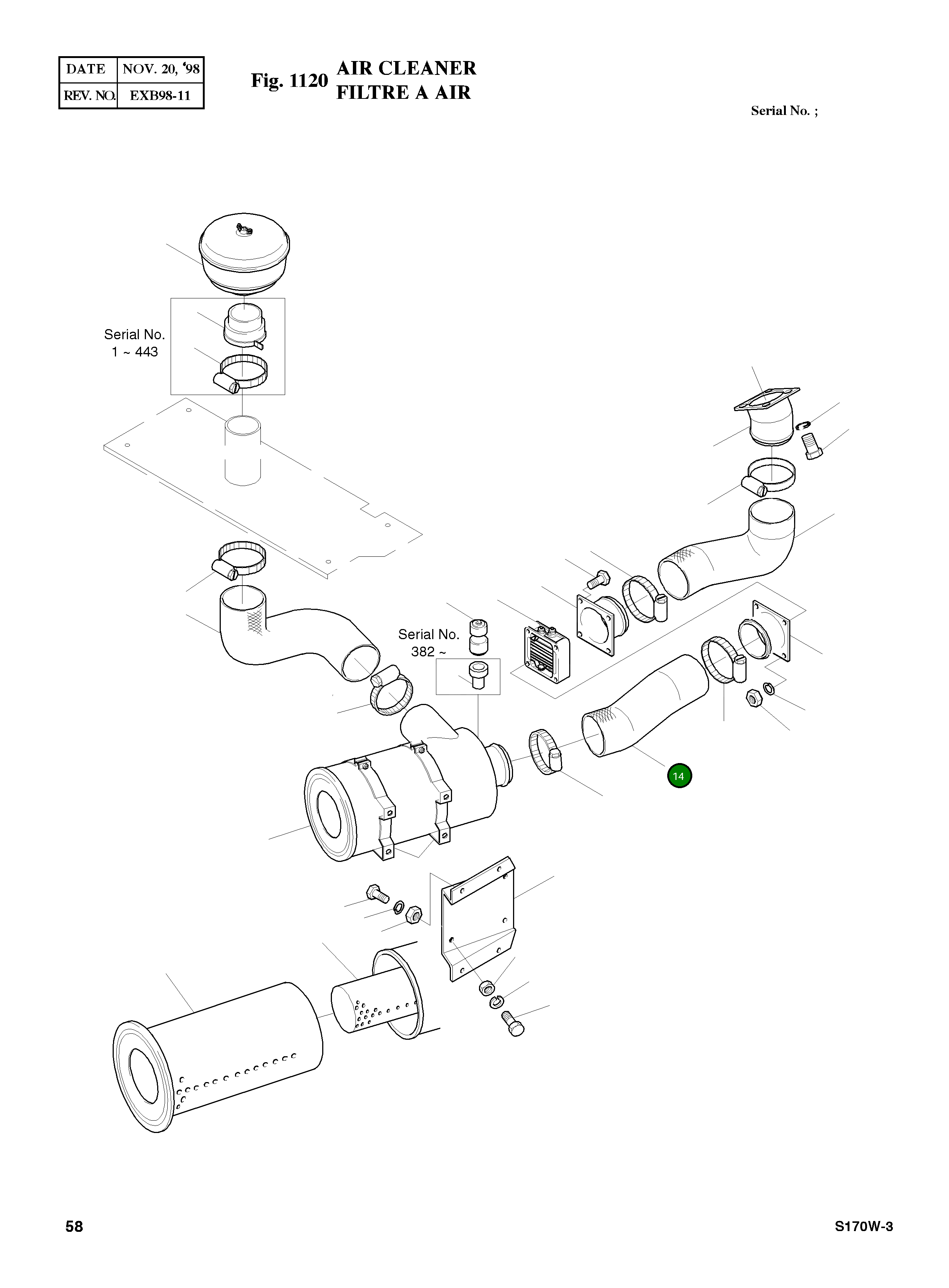 Шланг 2185-1578 Komatsu
