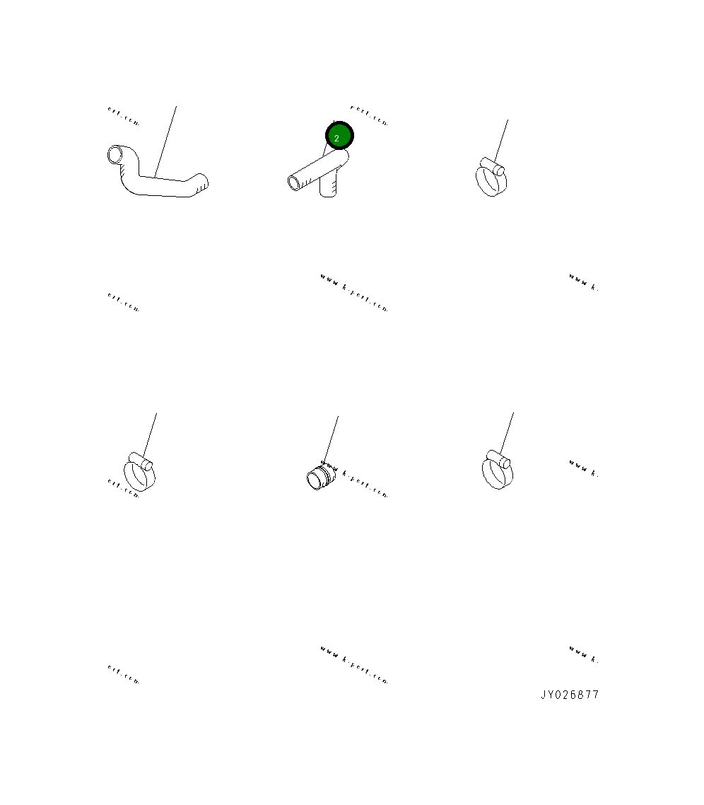 Шланг 6738-61-1220 Komatsu