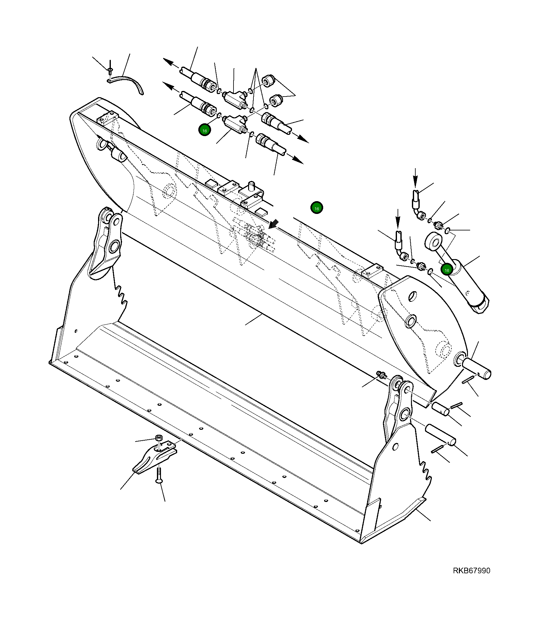 Шланг 42N-62-16590 Komatsu