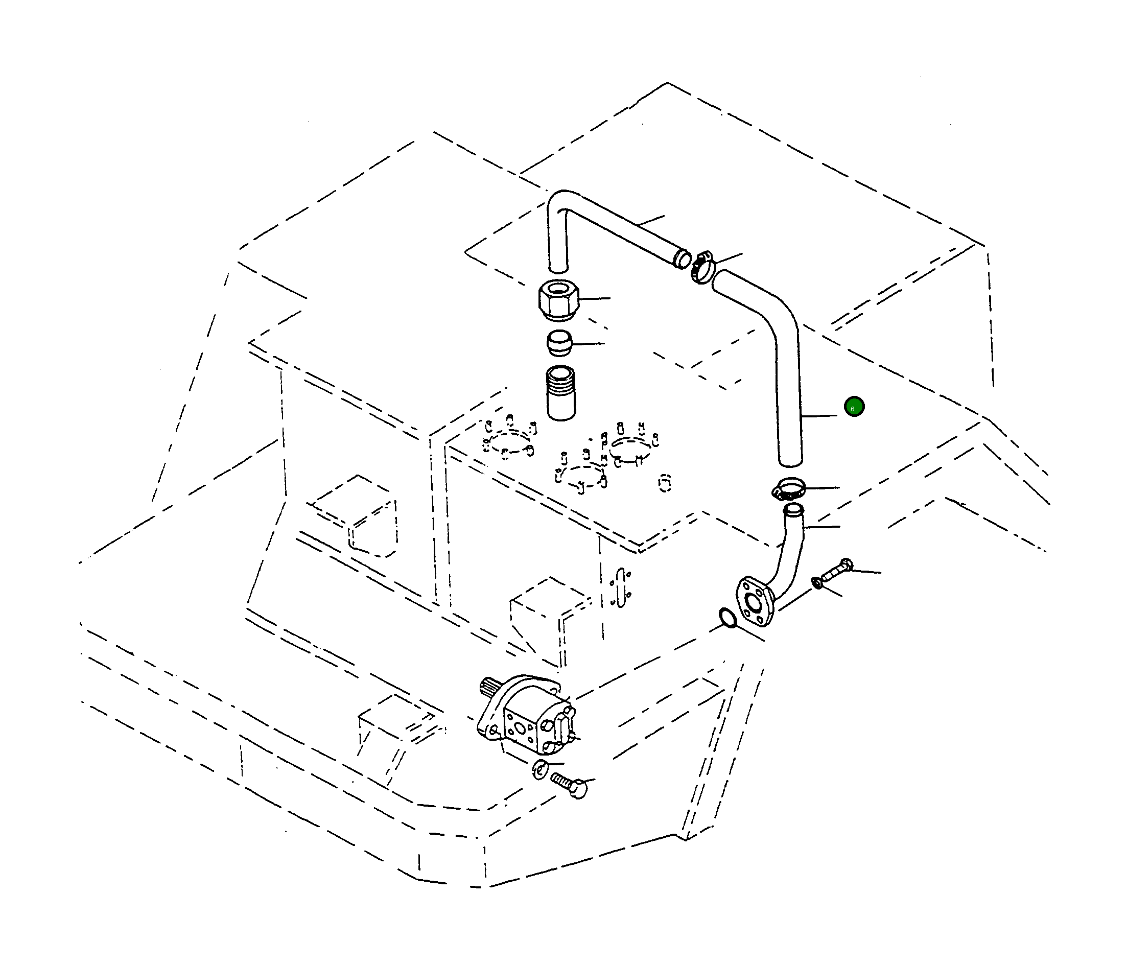 Шланг 4700085X1 Komatsu