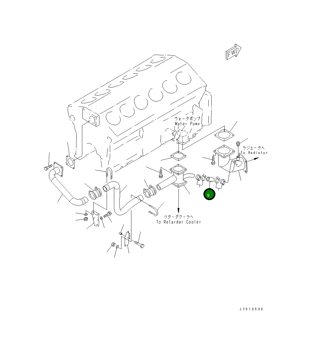 Шланг 6215-61-6270 Komatsu